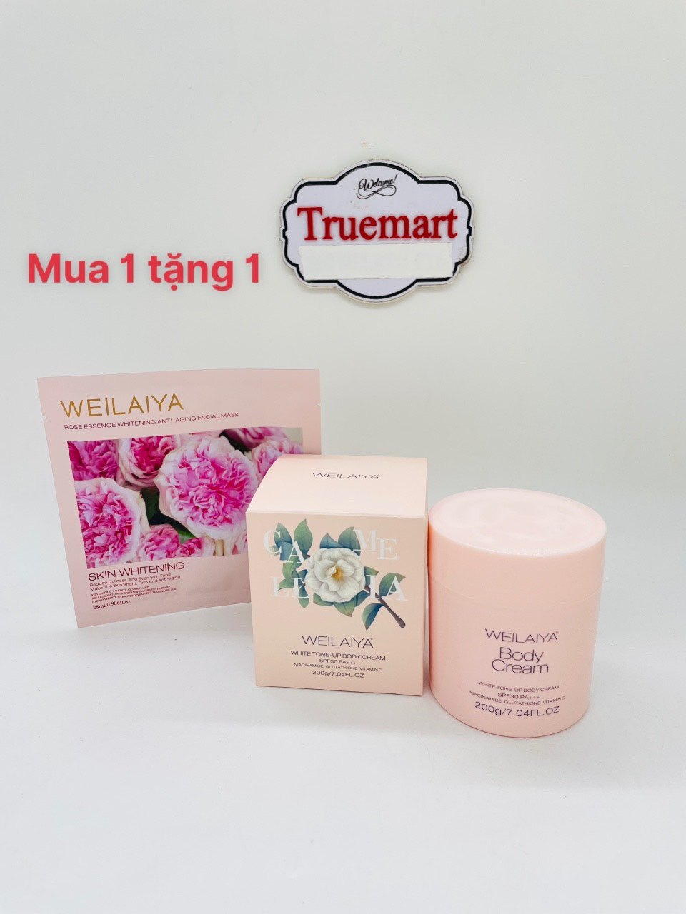 Kem body hoa trà trắng da nâng tone bảo vệ da Weilaiya - 200g