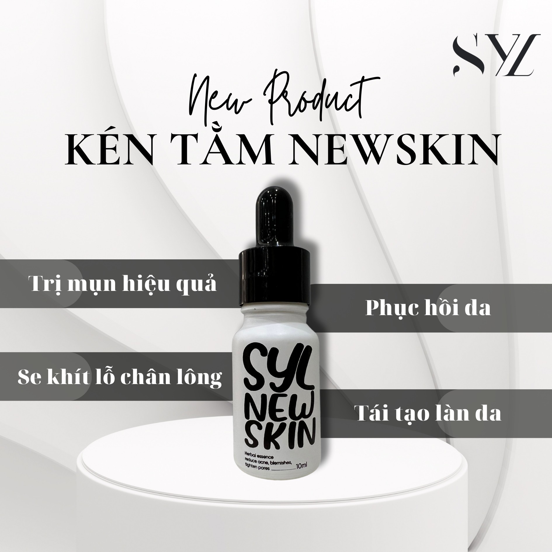 Kén Tằm Newskin -Serum Chuyên Điều Trị Và Phục Hồi Da Mụn