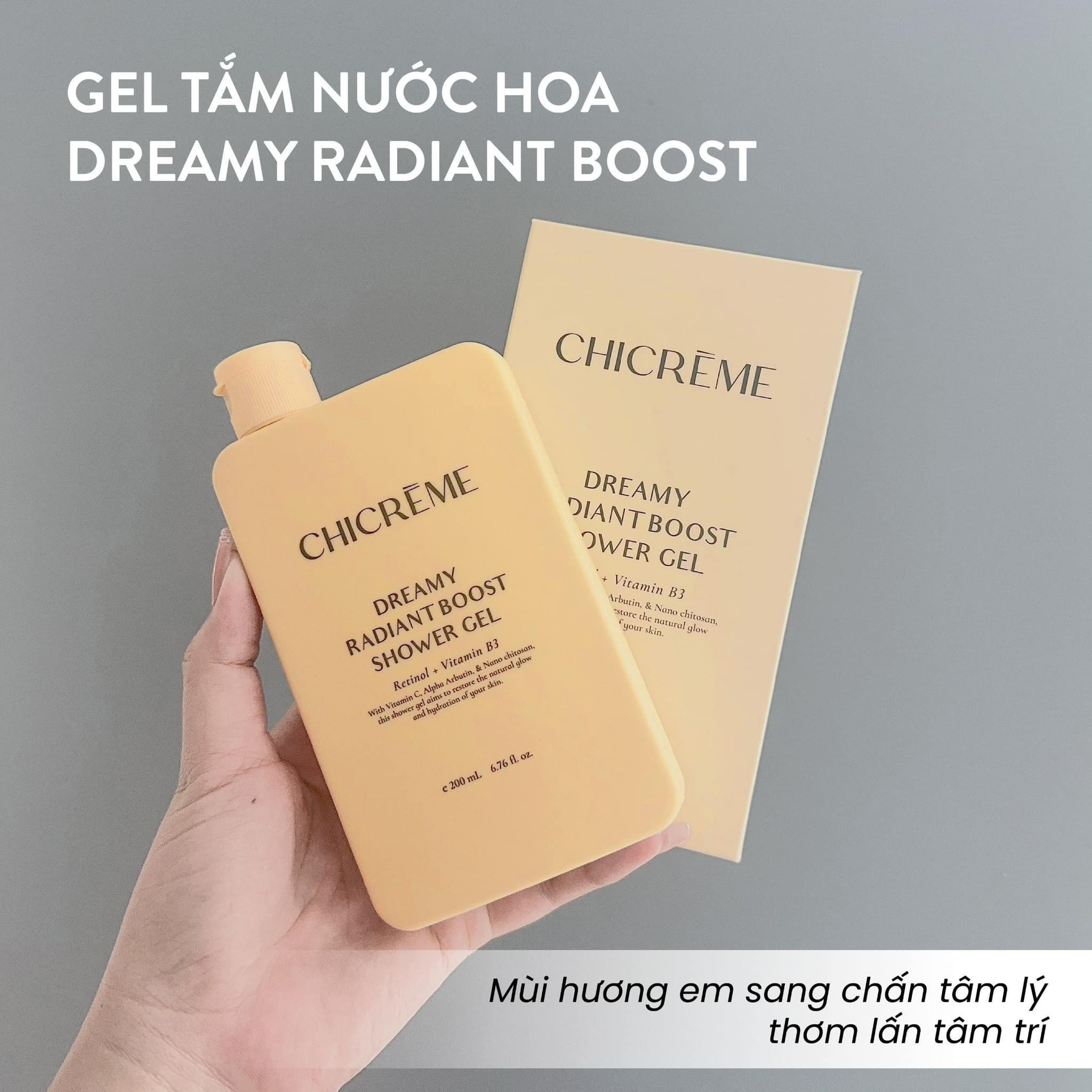 Sữa tắm hương nước hoa Chicreme Dreamy Radiant Boost