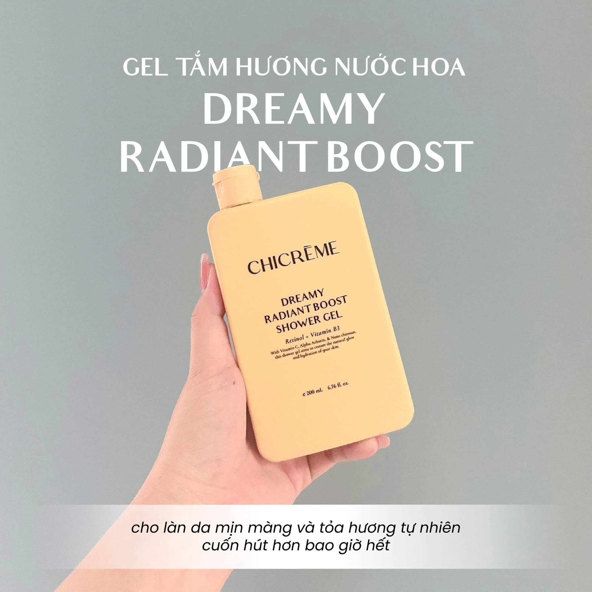 Sữa tắm hương nước hoa Chicreme Dreamy Radiant Boost