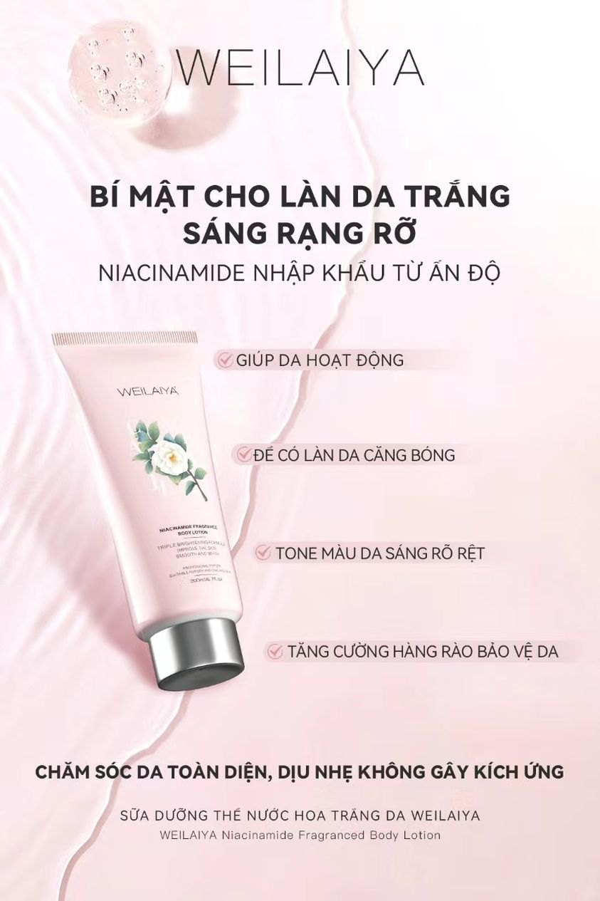 Serum Dưỡng Thể Trắng Da Hoa Trà Weilaiya - 200ml