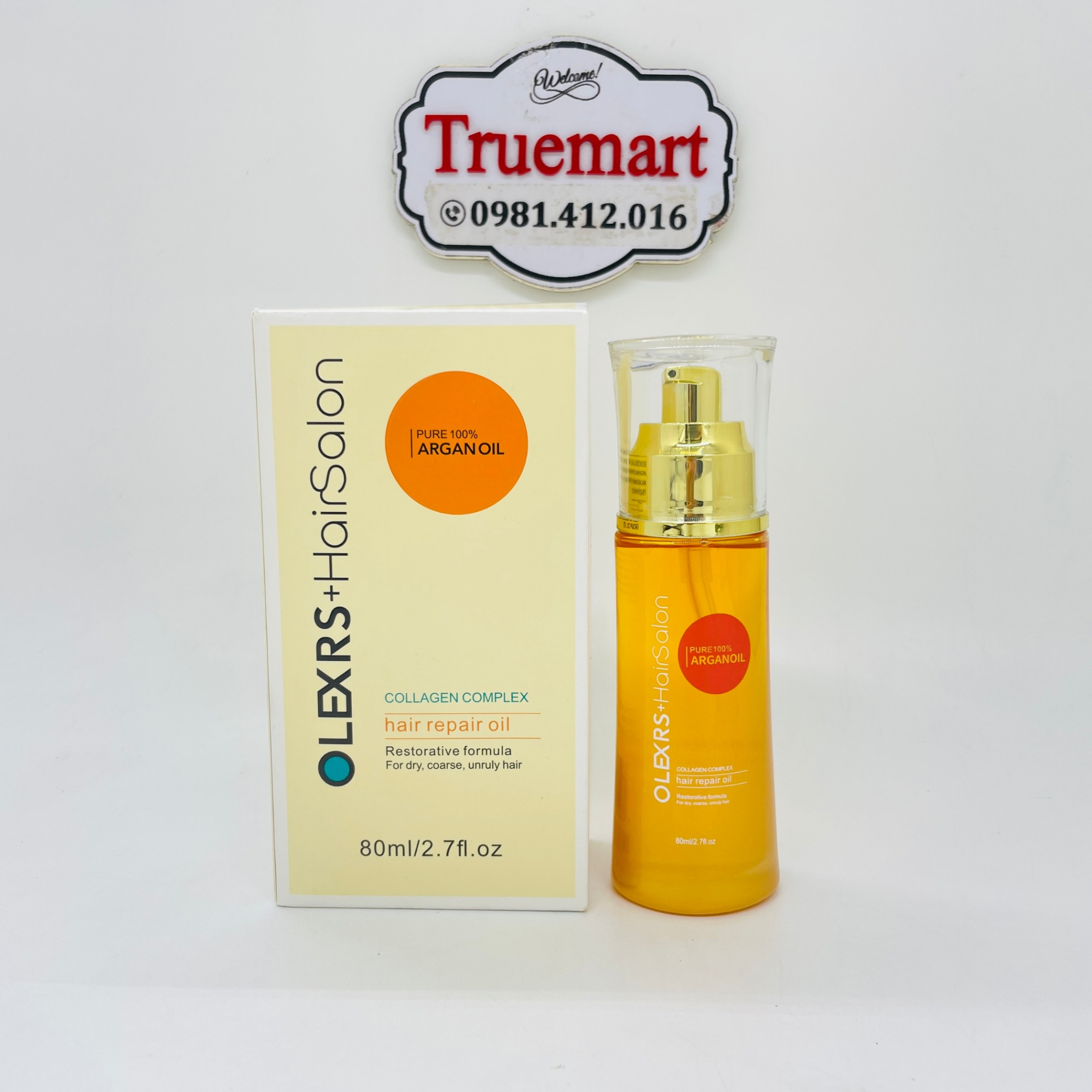 Tinh dầu dưỡng tóc OLEXRS+HAIRSALON Collagen Complex Hair Repair Oil 80ml