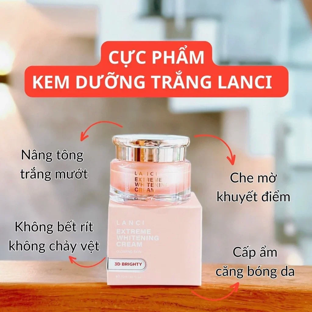 Kem Dưỡng Trắng Da Lanci Extreme Whitening Cream 3D Brighty - 50ml