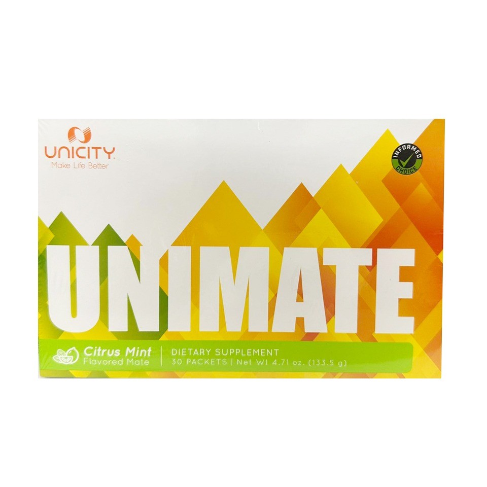 Bột uống hỗ trợ tăng khả năng tập trung Unimate Citrus Mint Unicity