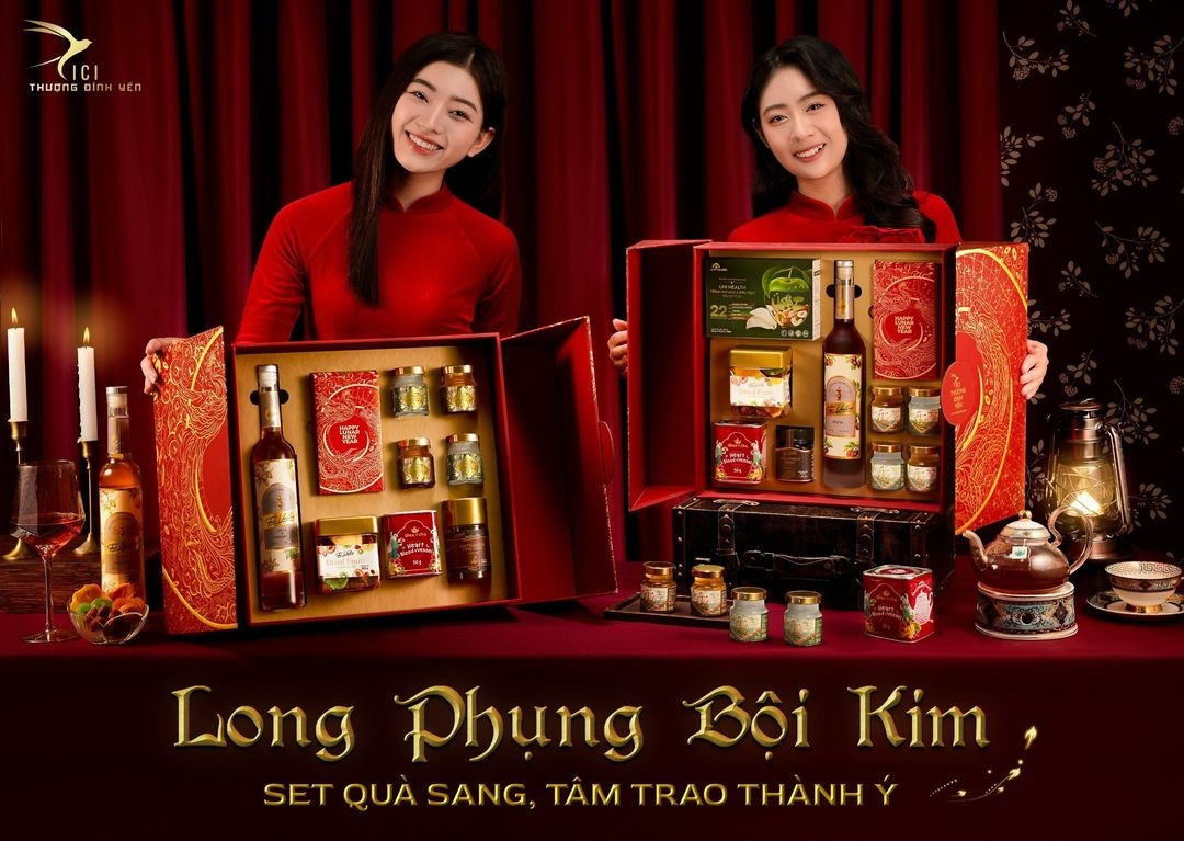 Set quà Tết Long Phụng Bội Kim - Set cao phẩm 9 món