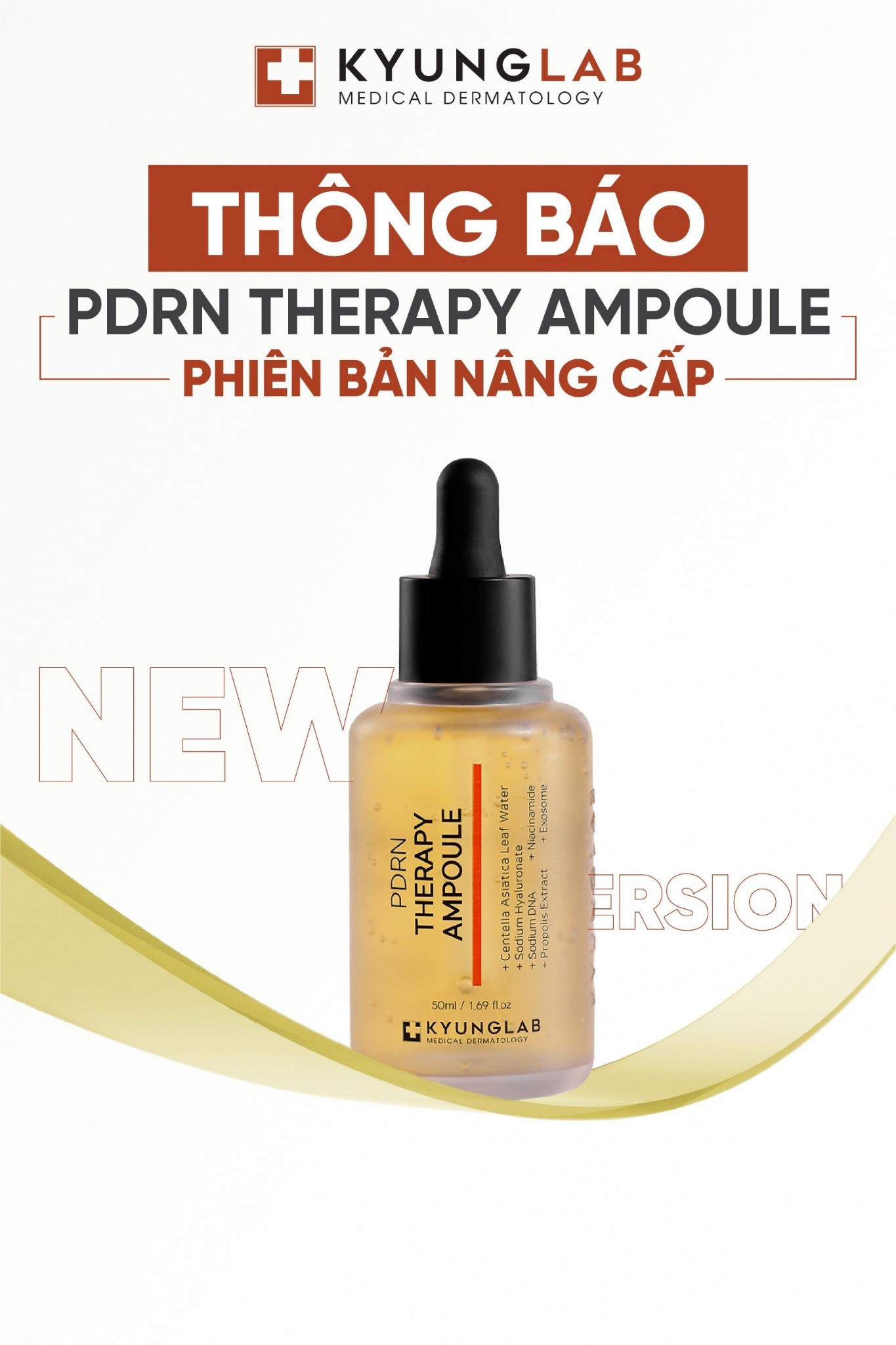 Serum trẻ hóa da Kyung Lab PDRN Therapy Ampoule 50ml - Mẫu Mới