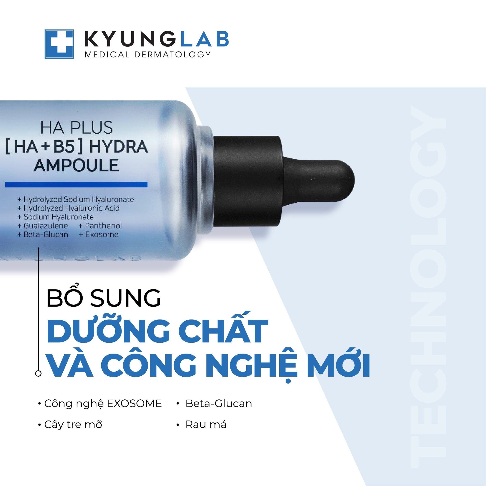 Serum Hỗ Trợ Căng Bóng Da Kyung Lab HAB5 Plus Hydra Ampoule - Mẫu mới