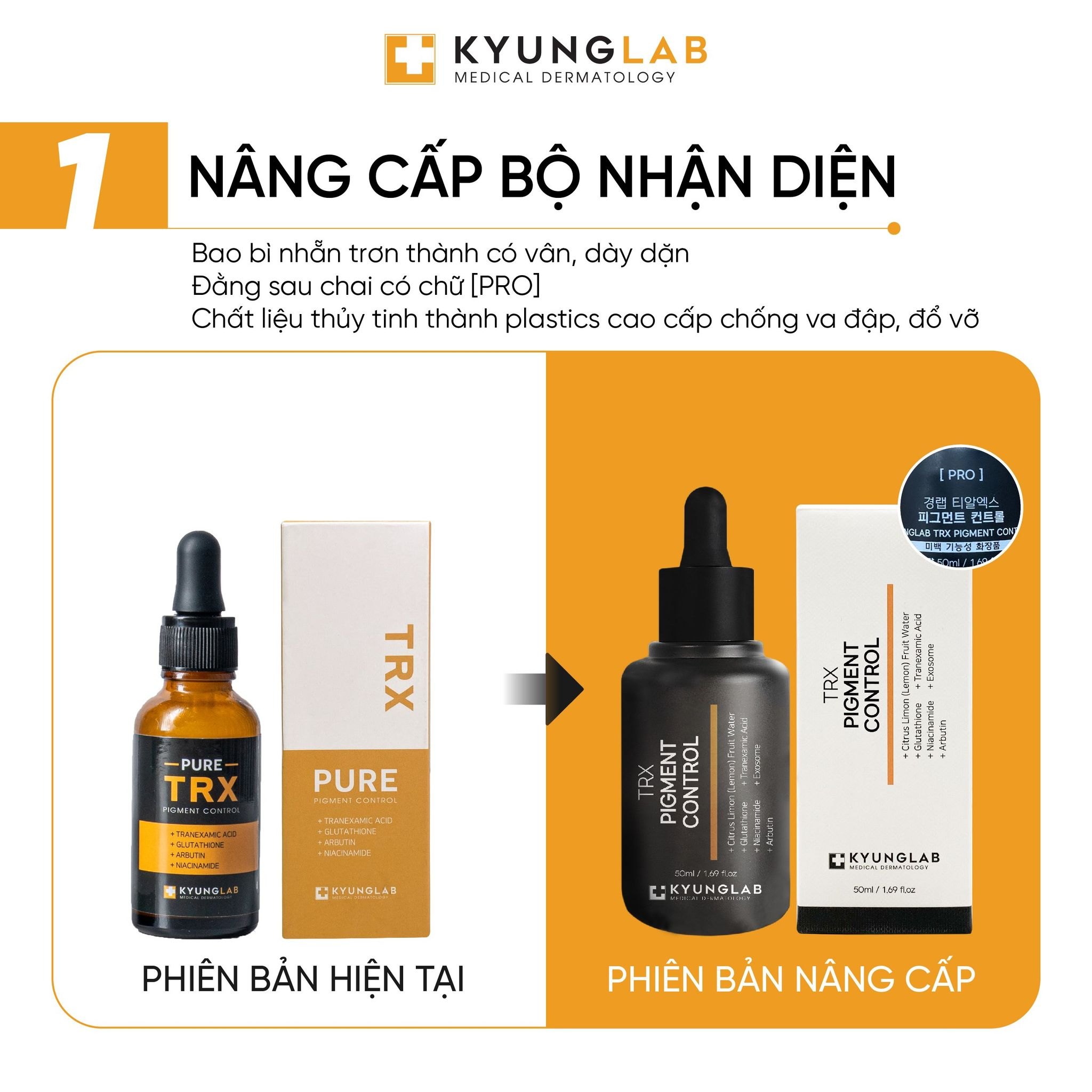 Tinh chất serum giảm nám, trắng da KYUNG LAB PURE TRX PIGMENT CONTROL  - 50ml Mẫu mới