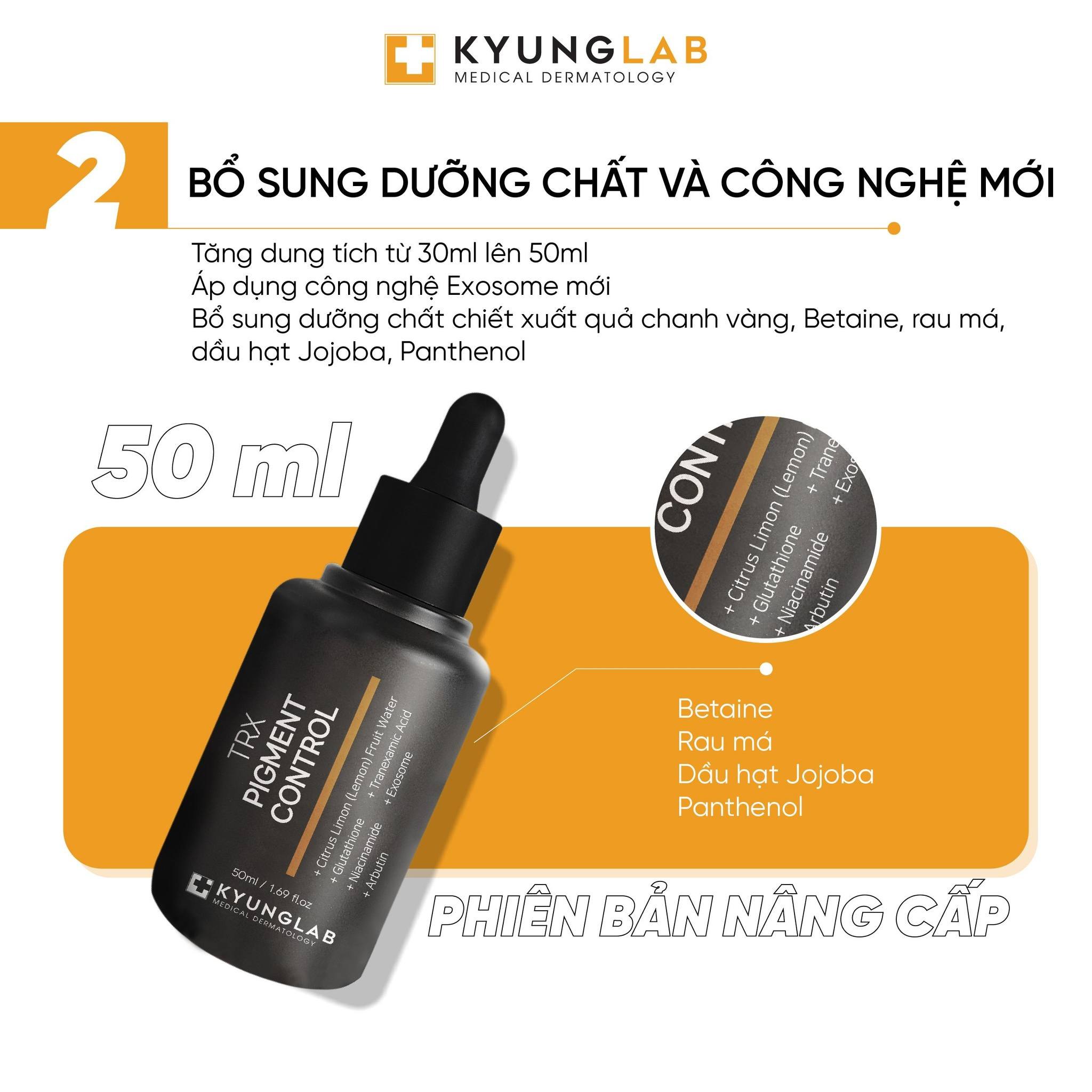 Tinh chất serum giảm nám, trắng da KYUNG LAB PURE TRX PIGMENT CONTROL  - 50ml Mẫu mới