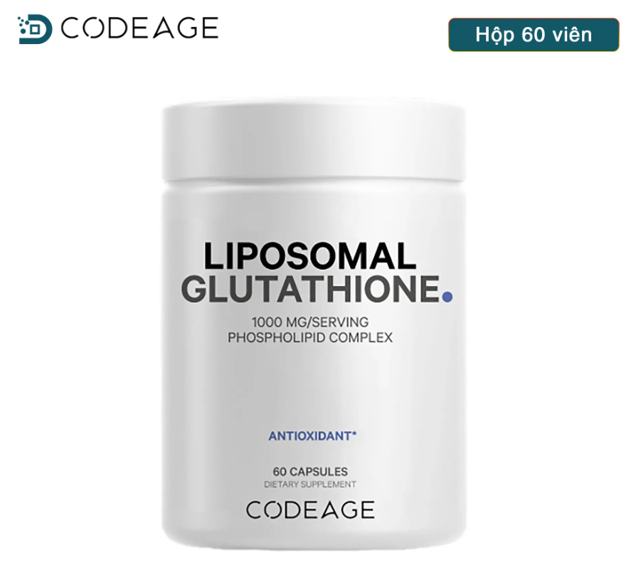 Viên uống trắng da glutathione Codeage Liposomal