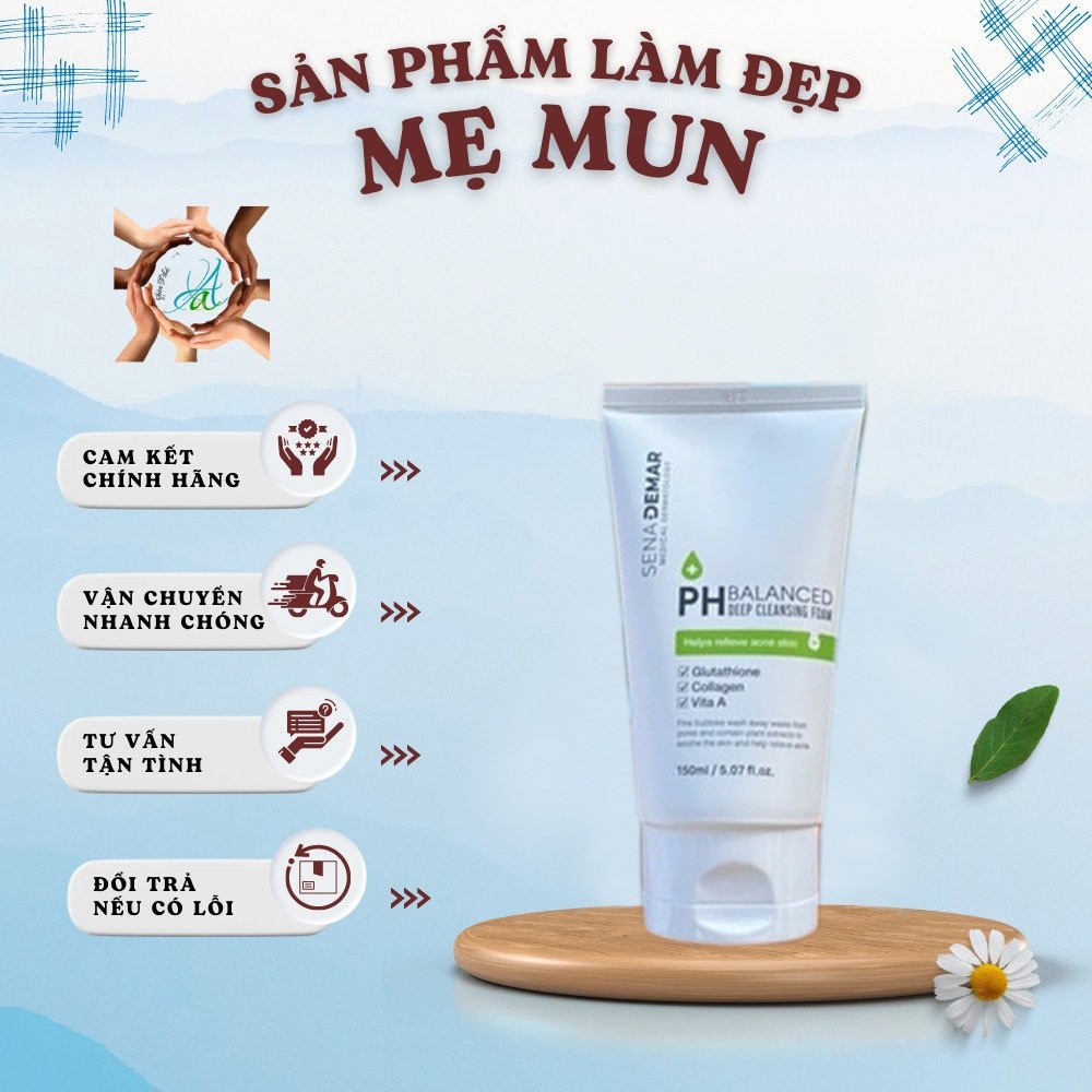 Sữa rửa mặt bọt mịn PH cân bằng Sena Demar