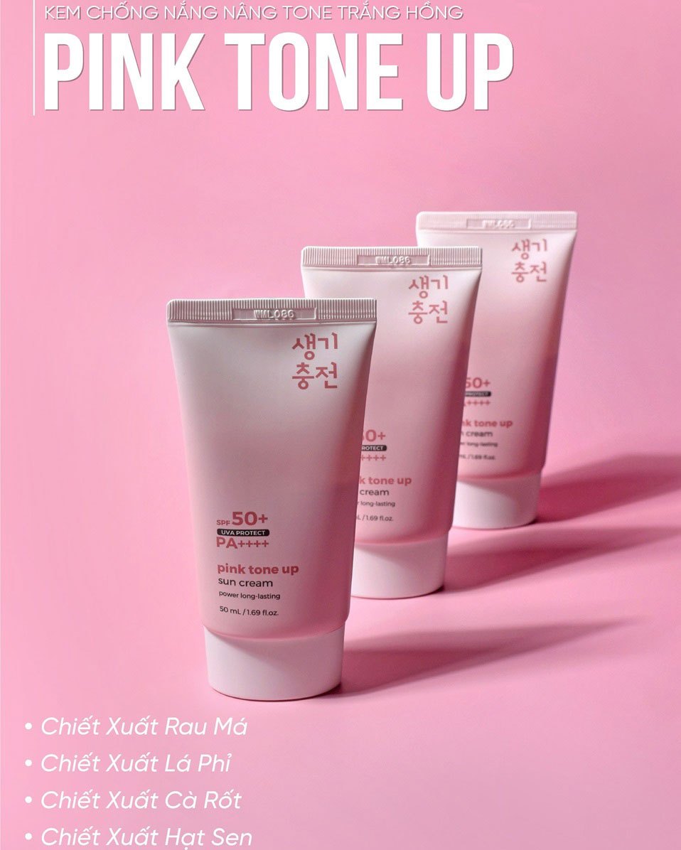 Kem chống nắng nâng tone Pretty Skin Pink Tone Up Sun Cream