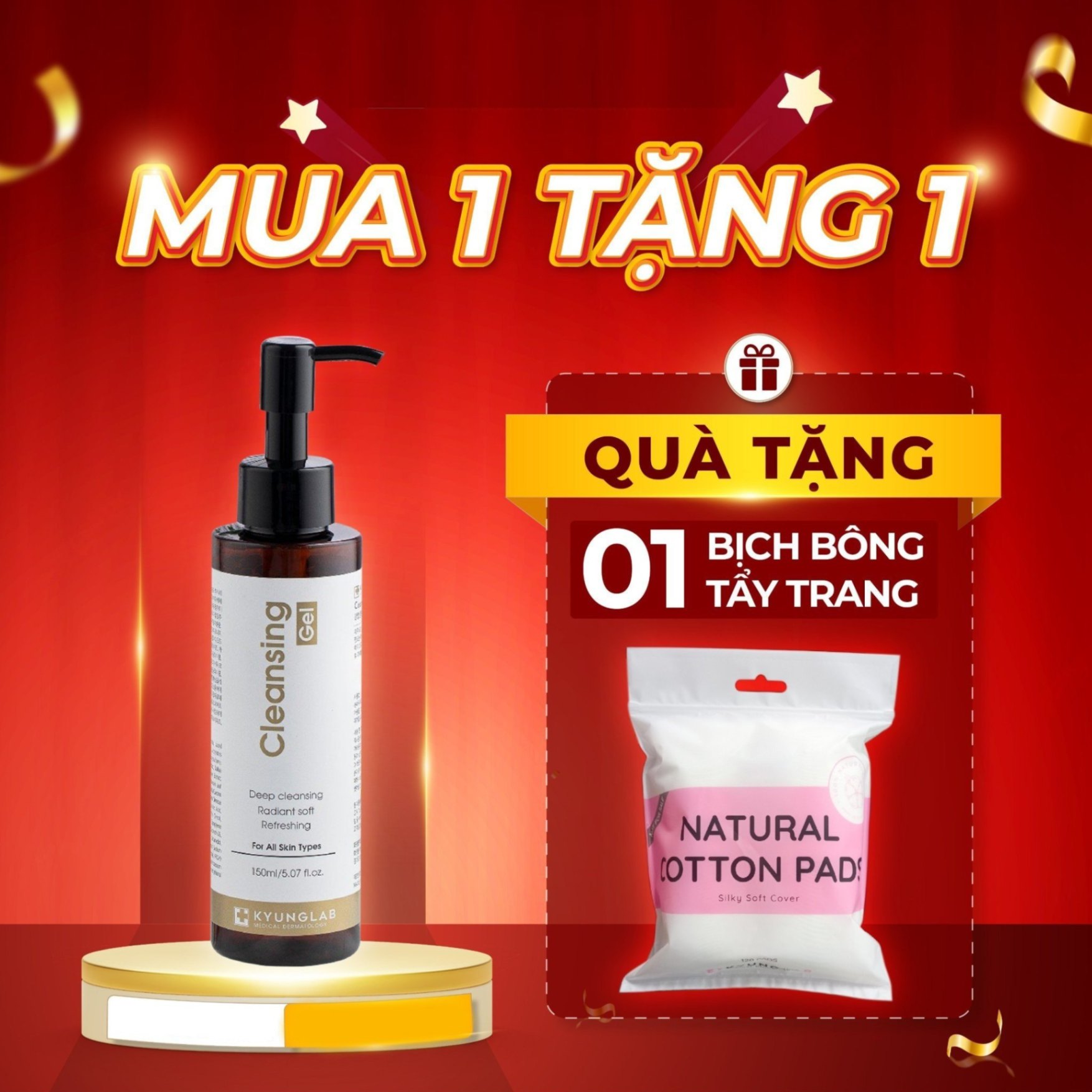 Sữa Rửa Mặt Làm Sạch Sâu Kyung Lab Cleansing Gel 150ml