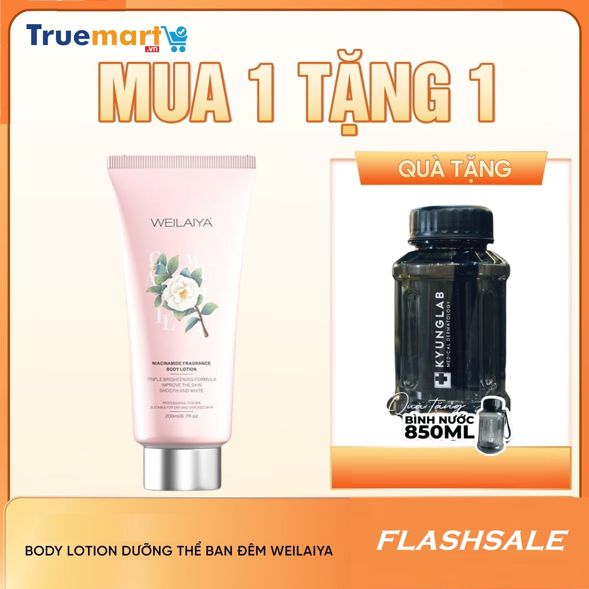 Serum Dưỡng Thể Trắng Da Hoa Trà Weilaiya - 200ml