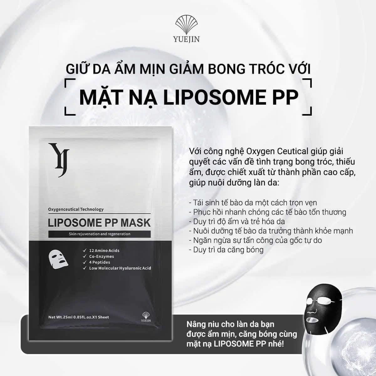 Mặt nạ Yuejin đen  tái sinh tế bào da Liposome PP Mask