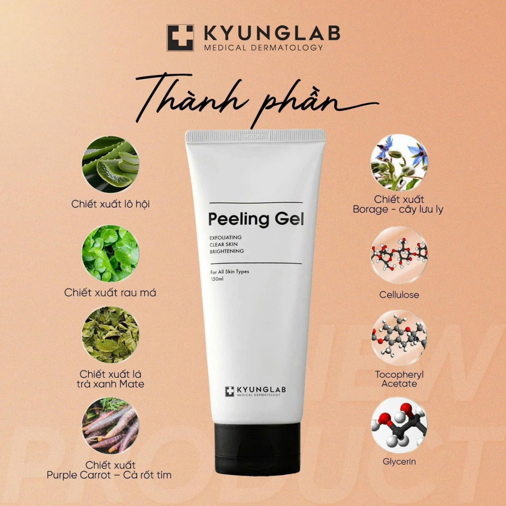 Tẩy Tế Bào Chết KyungLab Peeling Gel (Tuýp 150ml)