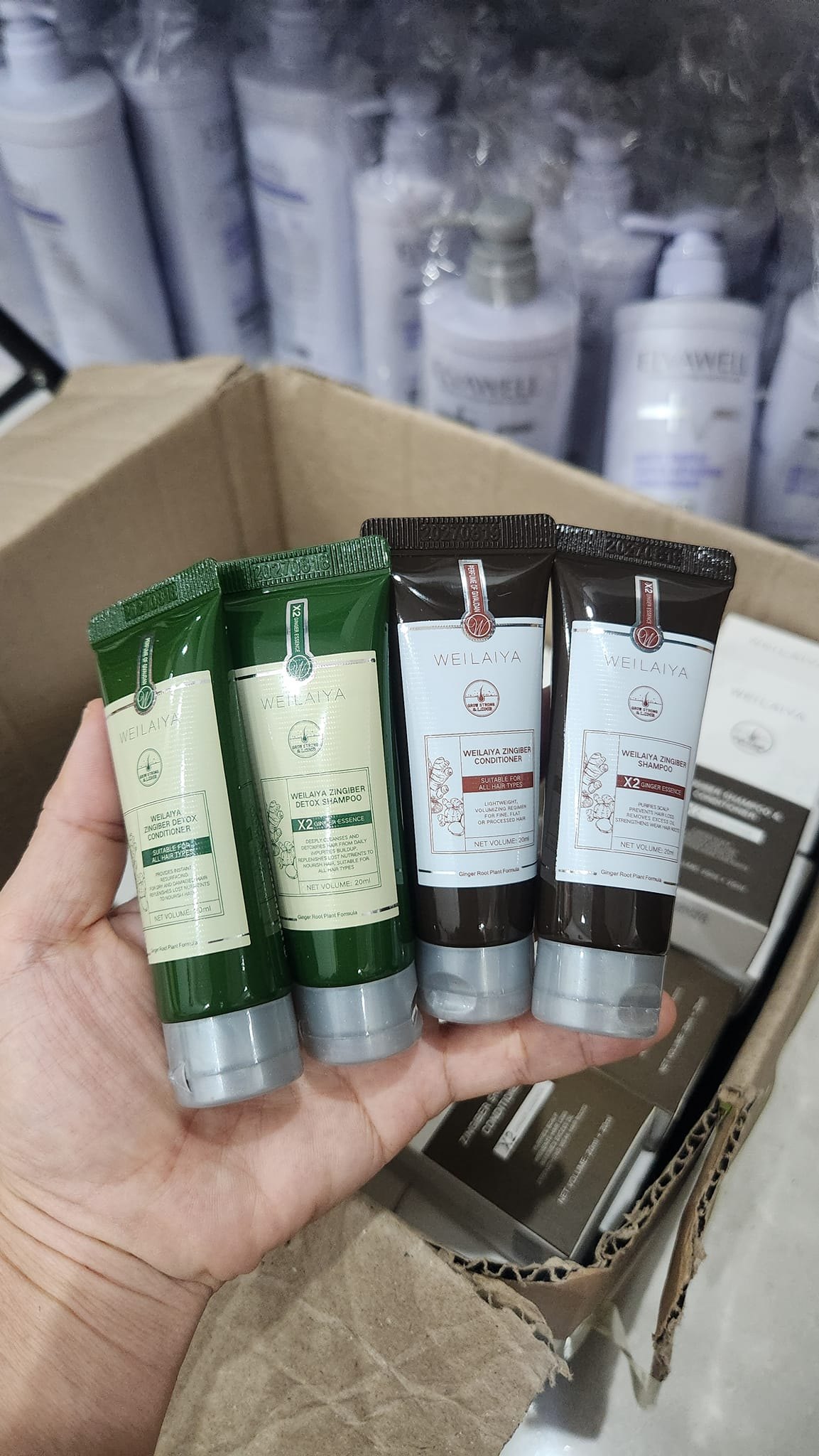 Set mini gội xả gừng Weilaiya Luxury