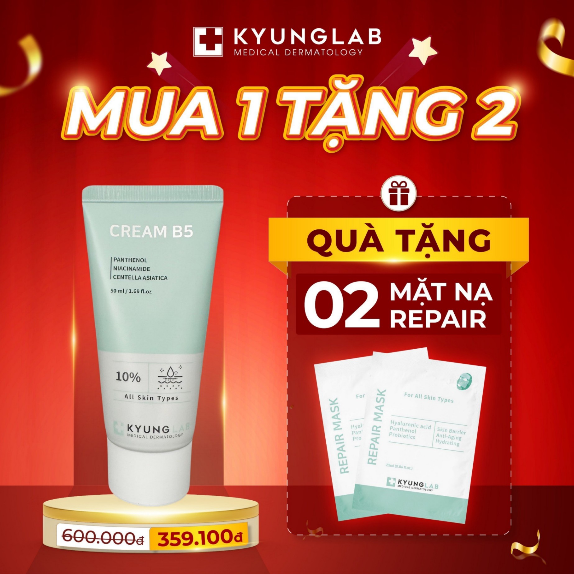 Kem Dưỡng Ẩm Phục Hồi B5 Kyung Lab 50ml