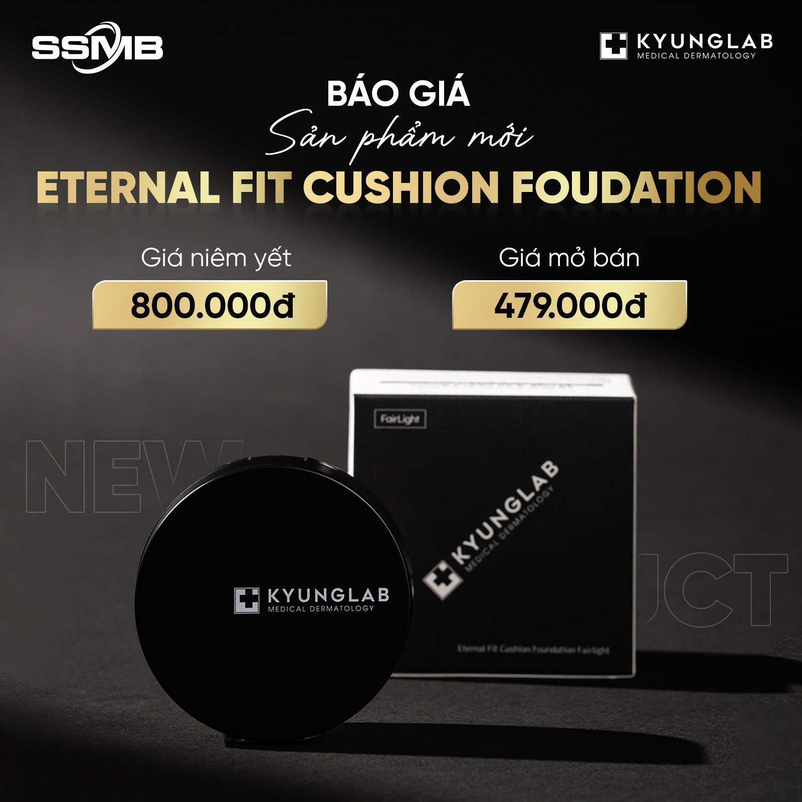 CUSHION TRANG ĐIỂM MỚI KYUNGLAB KYUNGLAB ETERNAL FIT CUSHION – 14g