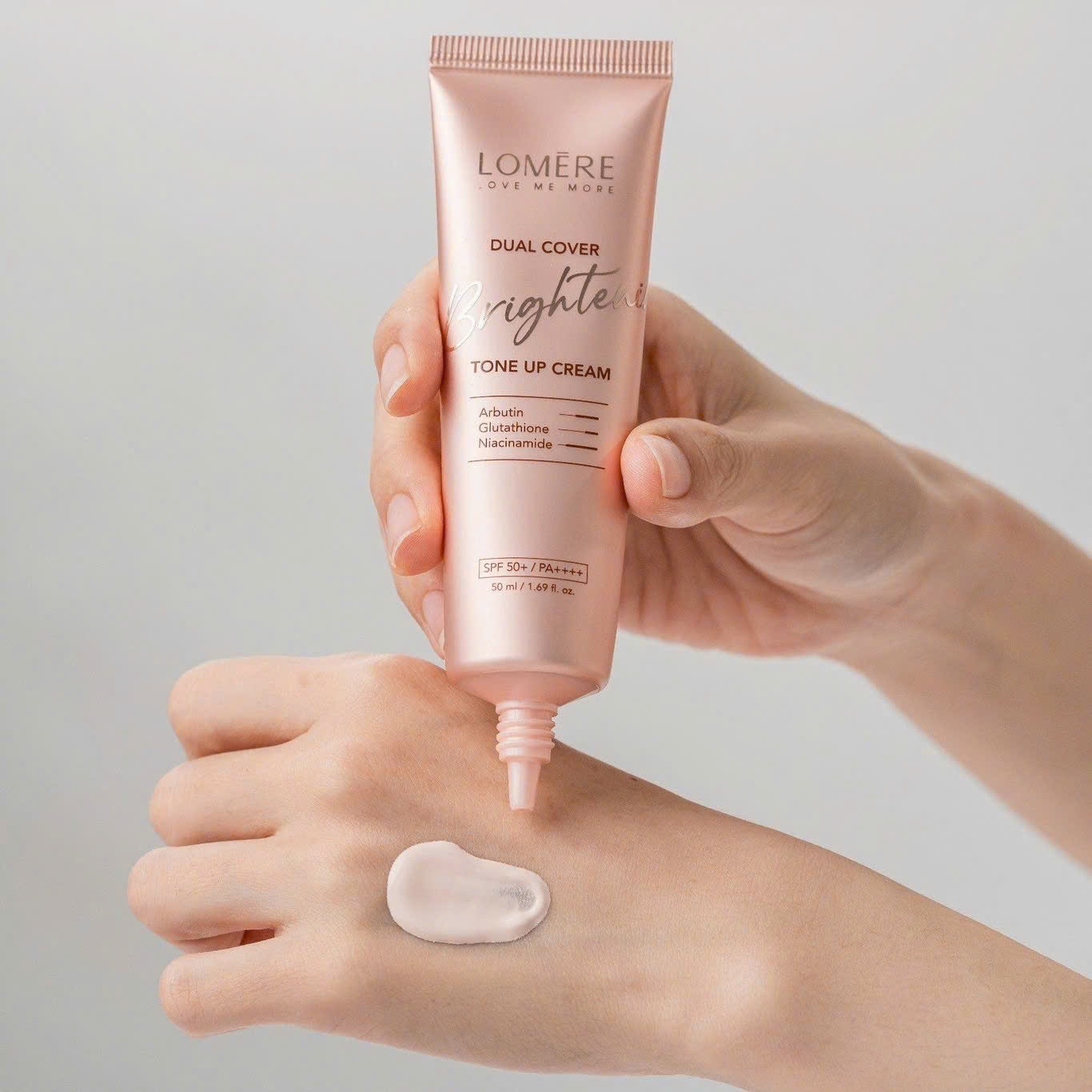 Kem ngày nâng tone LOMERE Duel Cover Brightening Tone-UP Cream SPF50+/ PA+++ 50ml