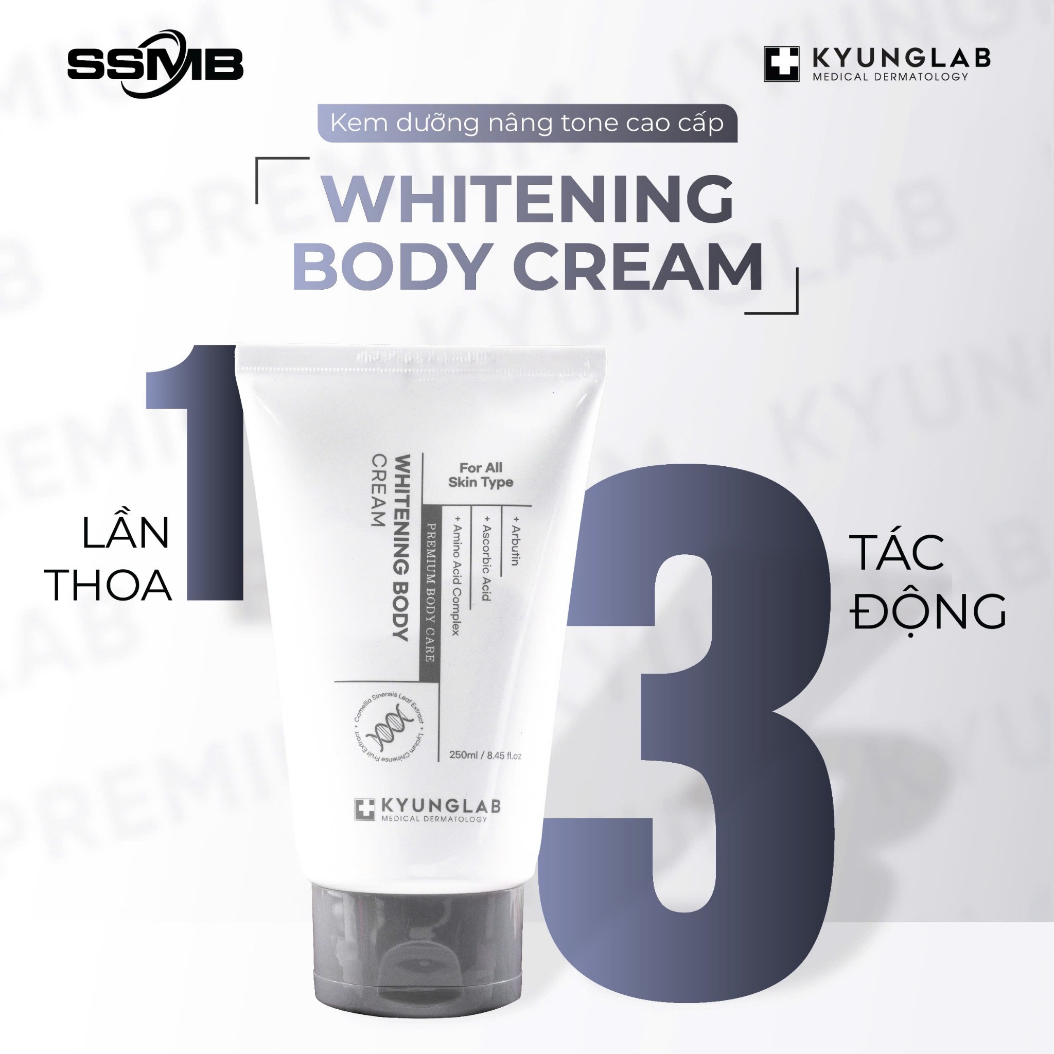 Kem Dưỡng Nâng Tone Body KyungLab Whitening Body Cream