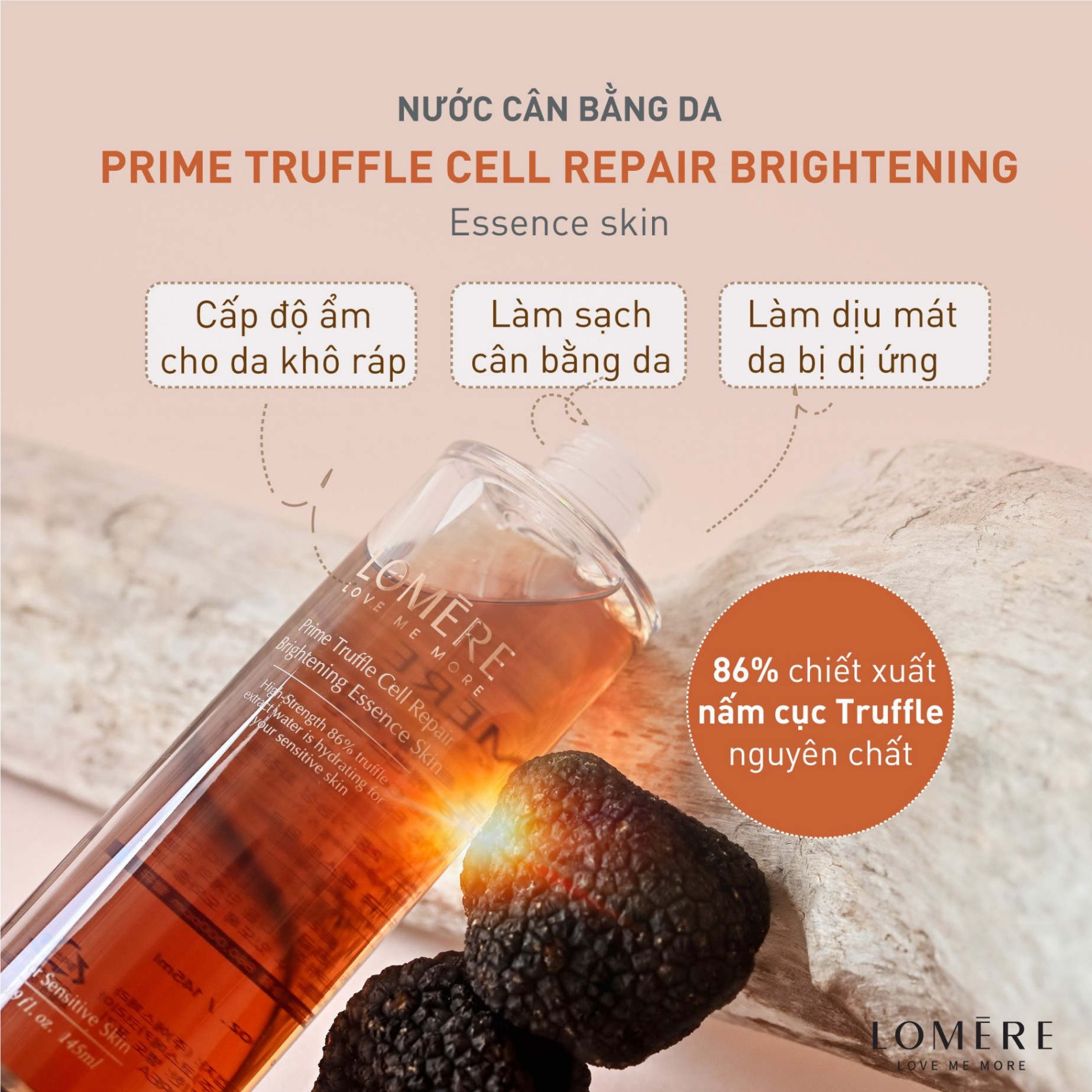Nước Cân Bằng Trắng Da Phục Hồi Lomere