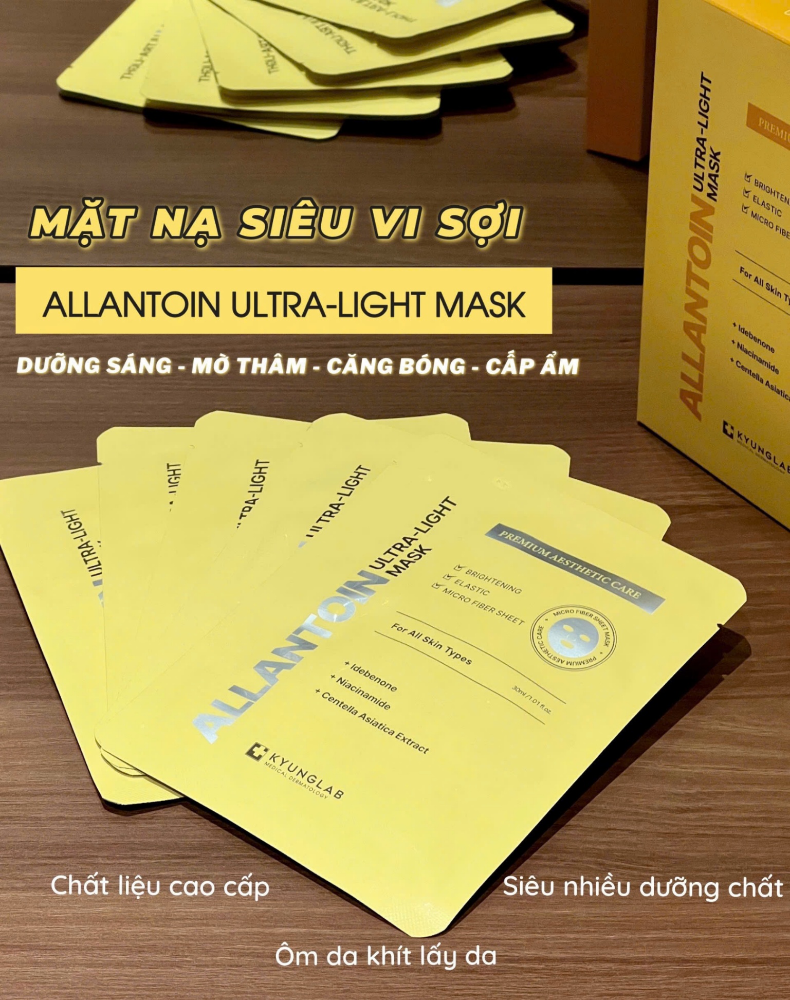 Allantoin Ultra-Light Mask – Mặt nạ phục hồi, chống lão hóa từ Hàn Quốc