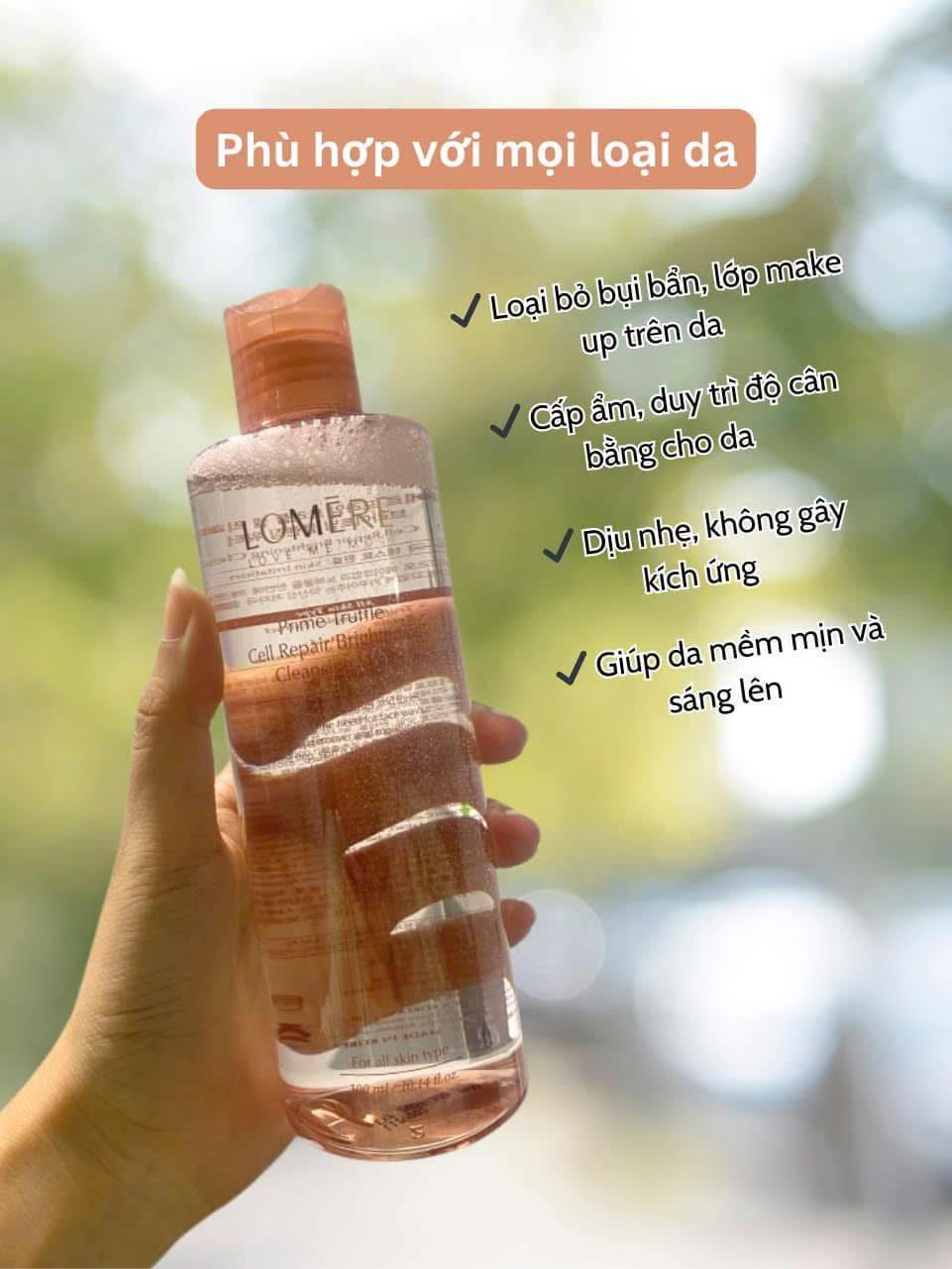 Nước Tẩy Trang Lomere Truffle 300ml – Làm Sạch Sâu, Dịu Nhẹ Cho Mọi Làn Da