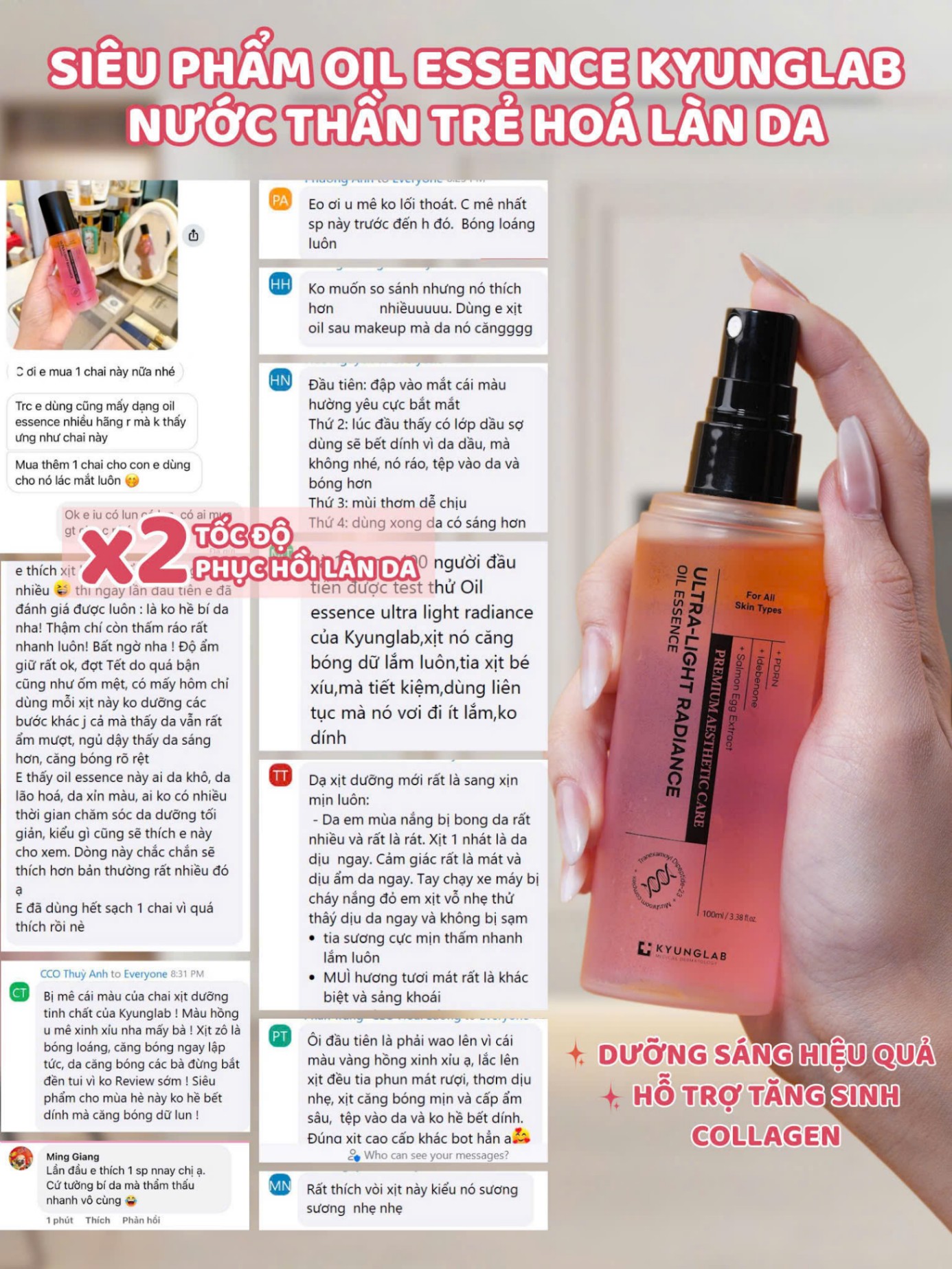 Tinh Chất Dưỡng Trắng Da Chống Lão Hoá KyungLab Ultra – Light Radiance Oil Essence
