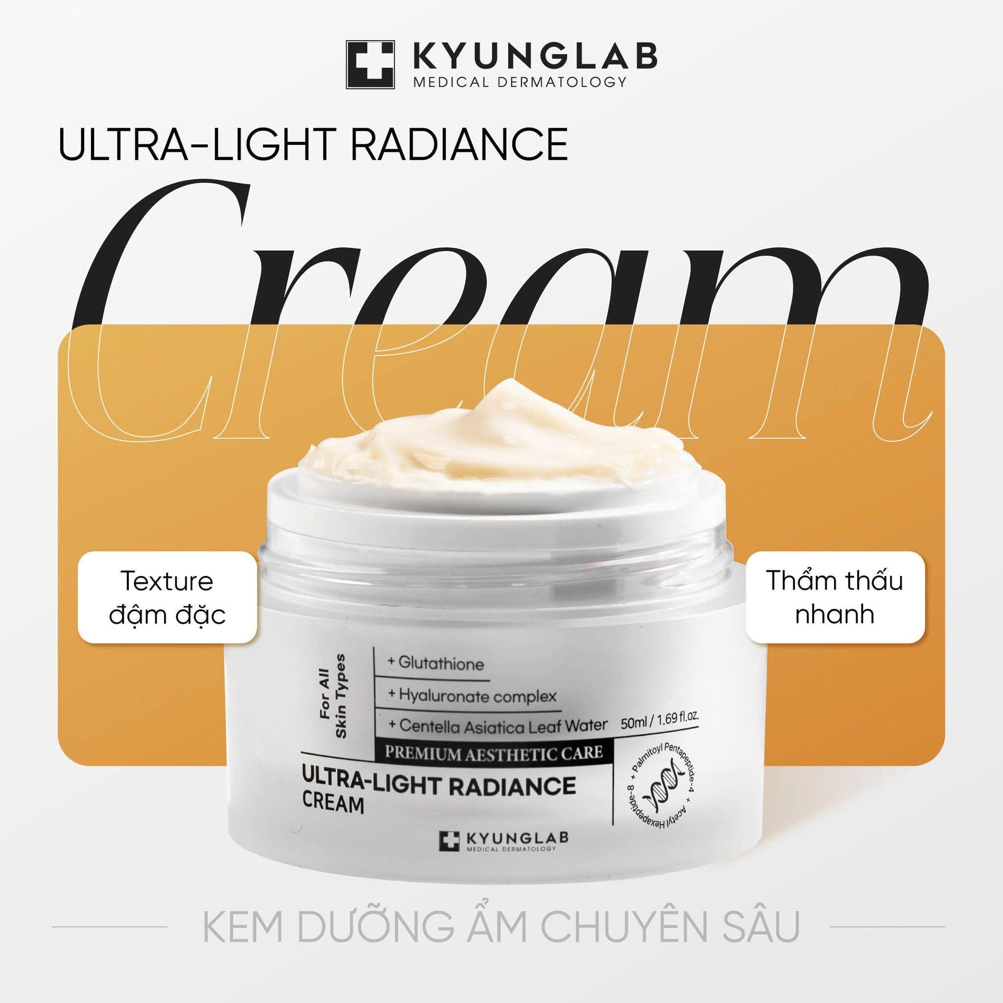 Kem Dưỡng Trắng Da Và Cấp Ẩm Kyung Lab Ultra - Light Radiance Cream