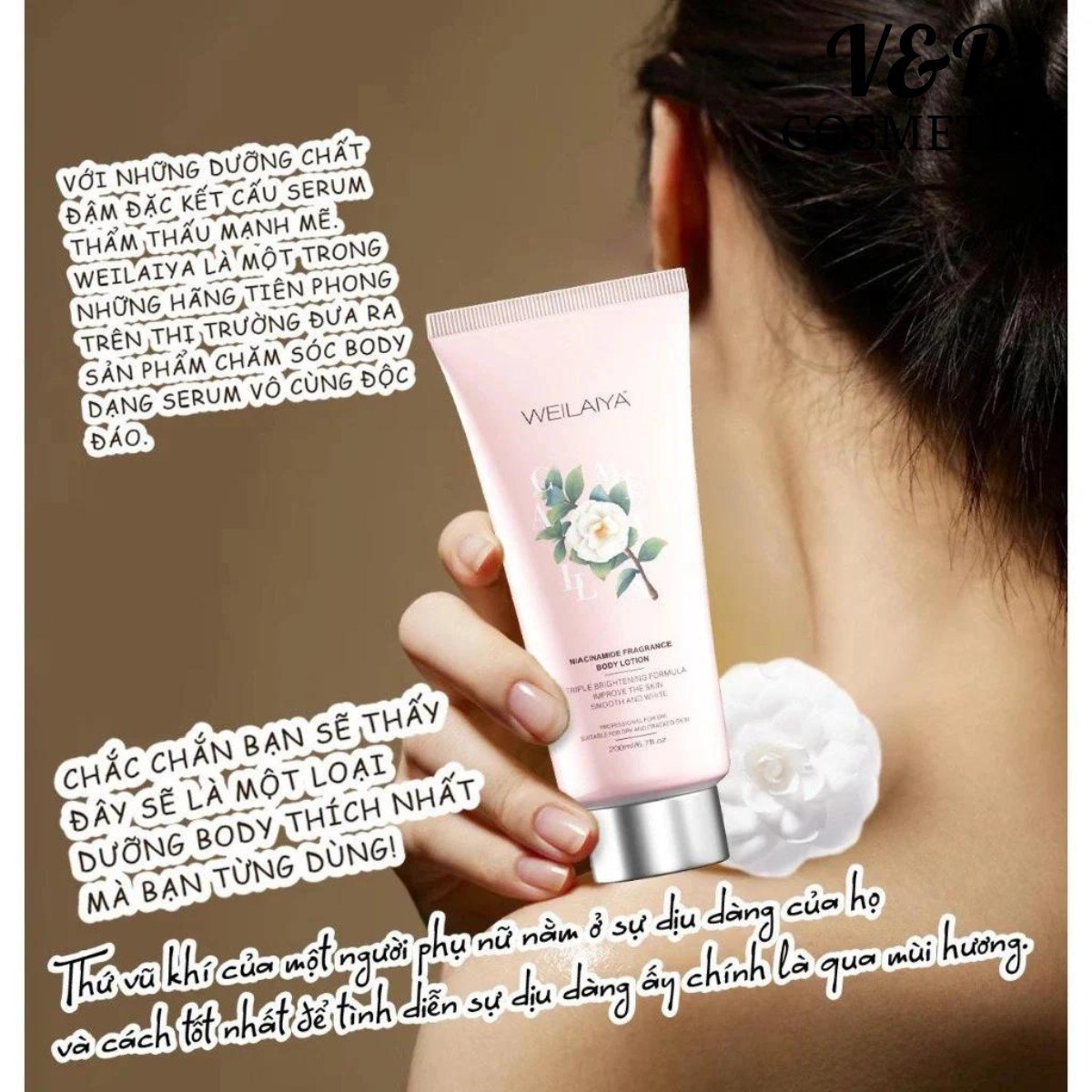 Dưỡng thể nước hoa 3 tầng hương Weilaiya Fragrance Body Lotion 200ml