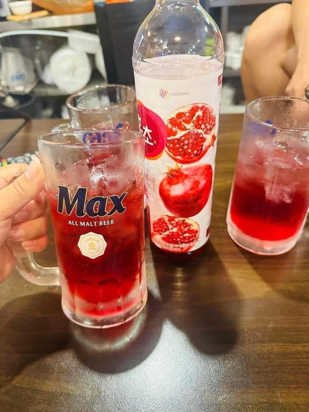 Nước Uống Giấm Hữu Cơ Lên Men Vị Lựu 500ml