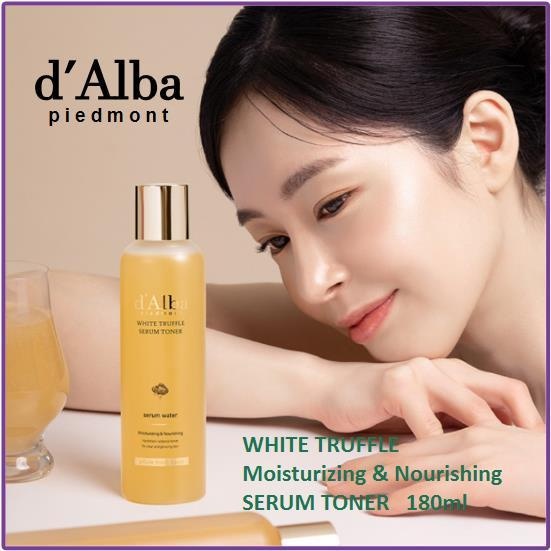 Nước Hoa Hồng Dưỡng Ẩm, Chống Lão Hóa d'Alba White Truffle Serum Toner 180ml