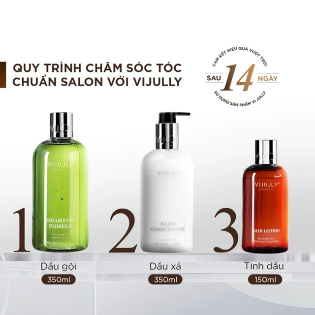 Dầu gội dưỡng ẩm ViJully 350ml màu trắng