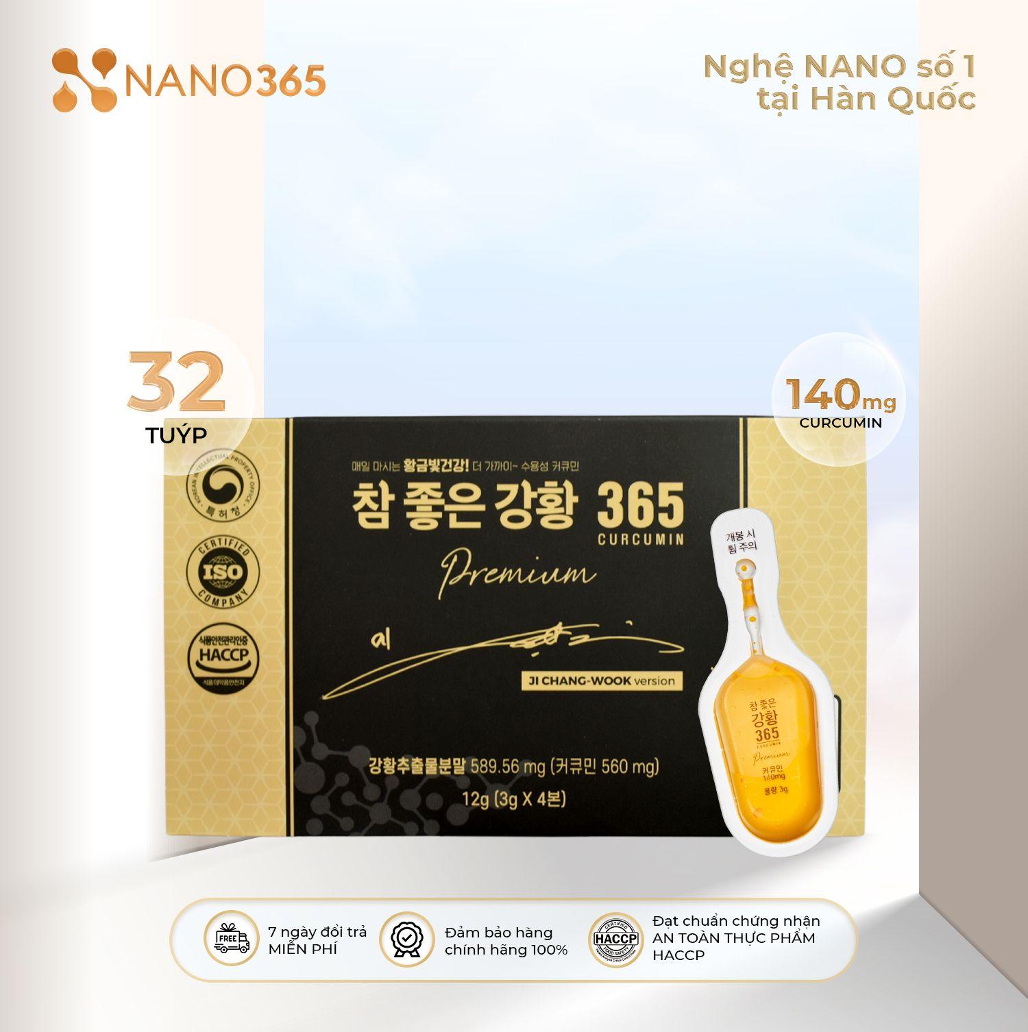 Tinh Nghệ Nano Curcumin 365 Premium (32 Tuýp)