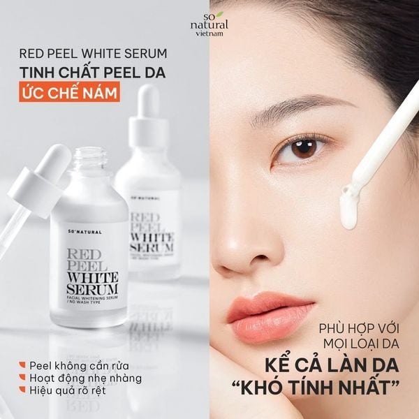 Tinh chất dưỡng trắng SONATURAL Red Peel White Serum 35ml
