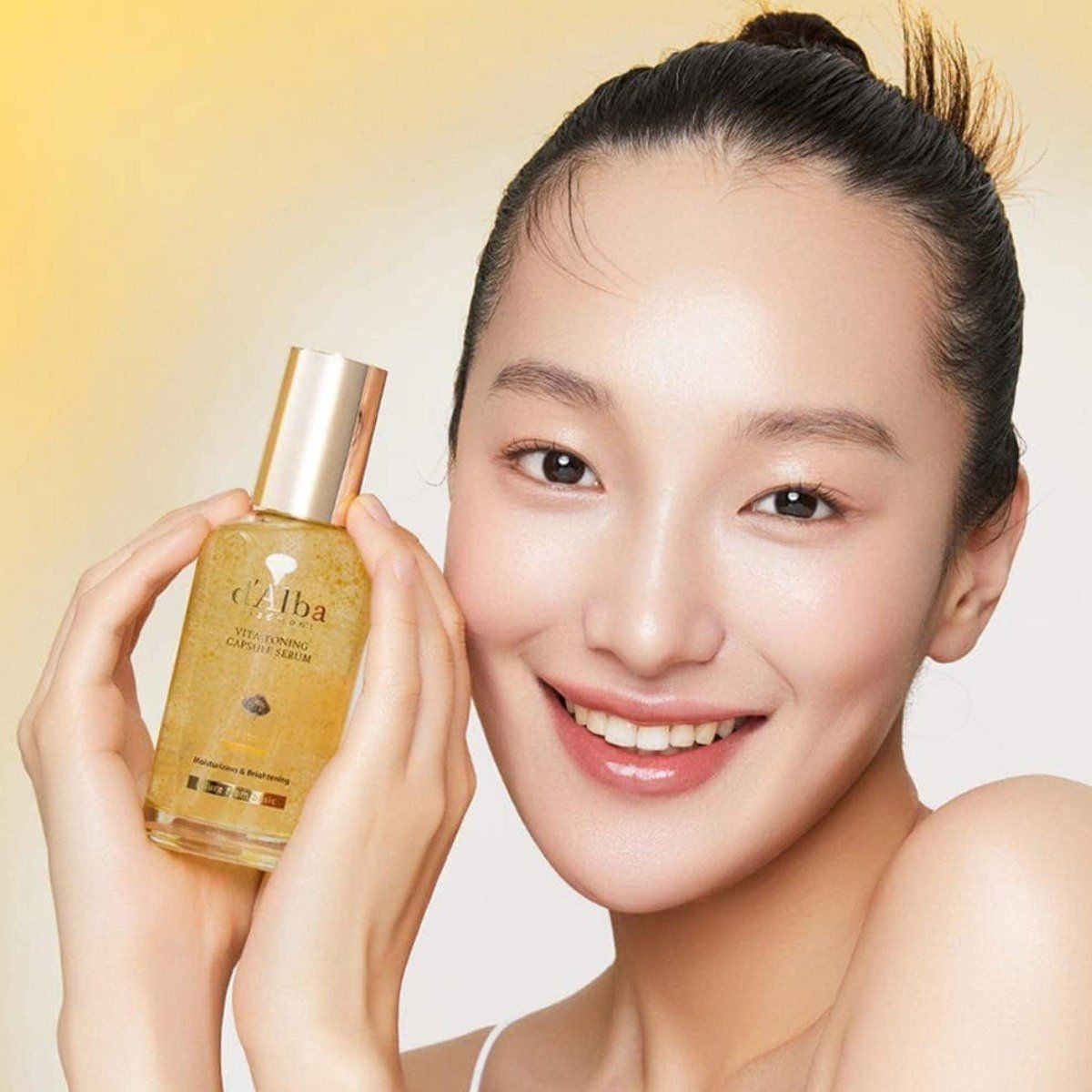 Tinh Chất Viên Nang Dưỡng Sáng Mượt Da d'Alba Vita Toning Capsule Serum 100ml