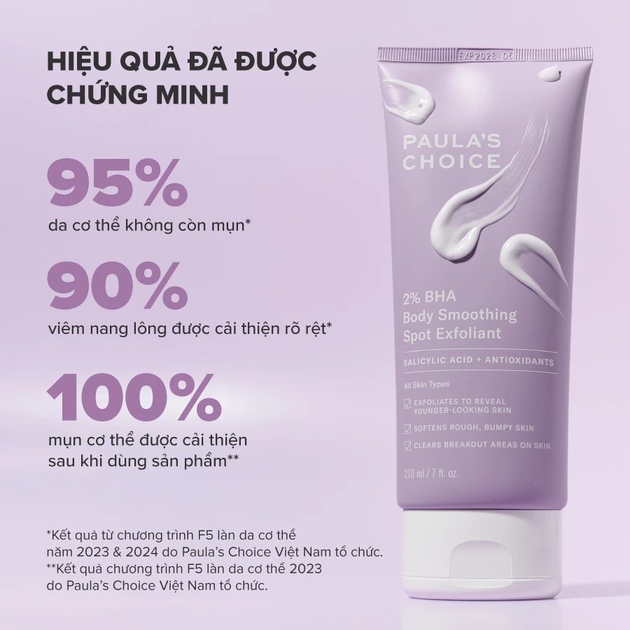 Kem Dưỡng Thể Paula’s Choice 2% BHA Hỗ Trợ Giảm Mụn và Làm Mịn Da 60ml