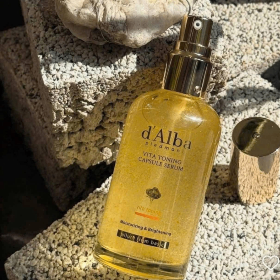 Tinh Chất Viên Nang Dưỡng Sáng Mượt Da d'Alba Vita Toning Capsule Serum 100ml
