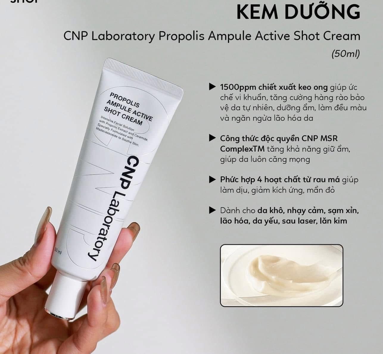 Kem dưỡng keo ong tái tạo phục hồi CNP 50ml