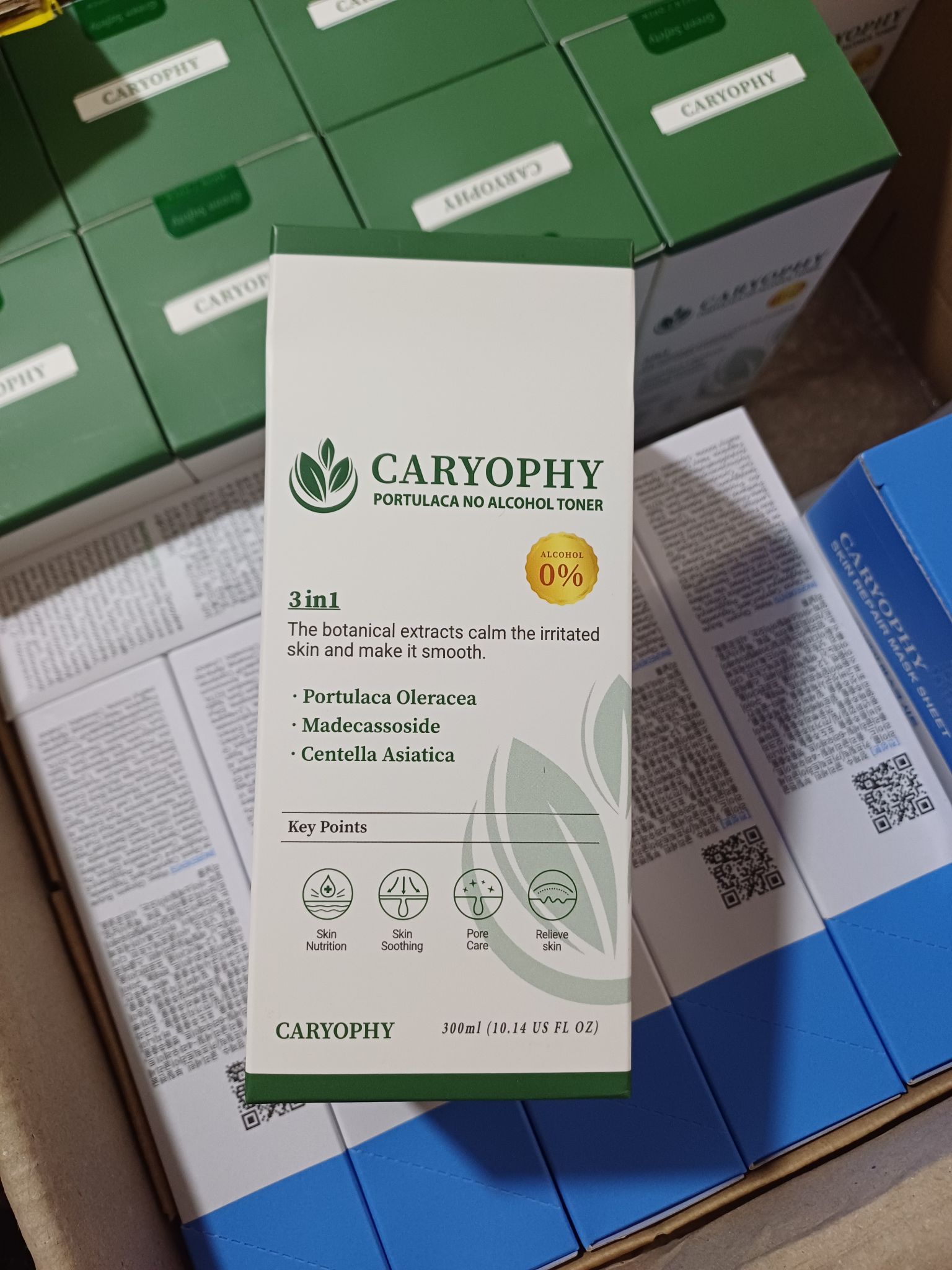 Nước Hoa Hồng Caryophy Portulaca sáng da, mờ thâm mụn 300ml
