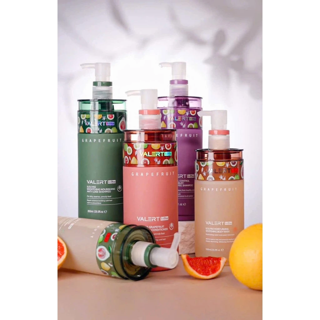 Bộ dầu gội xả bưởi Valert Grapefruit Iloliyas Anh 850ml
