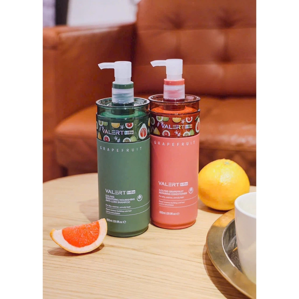 Bộ dầu gội xả bưởi Valert Grapefruit Iloliyas Anh 850ml