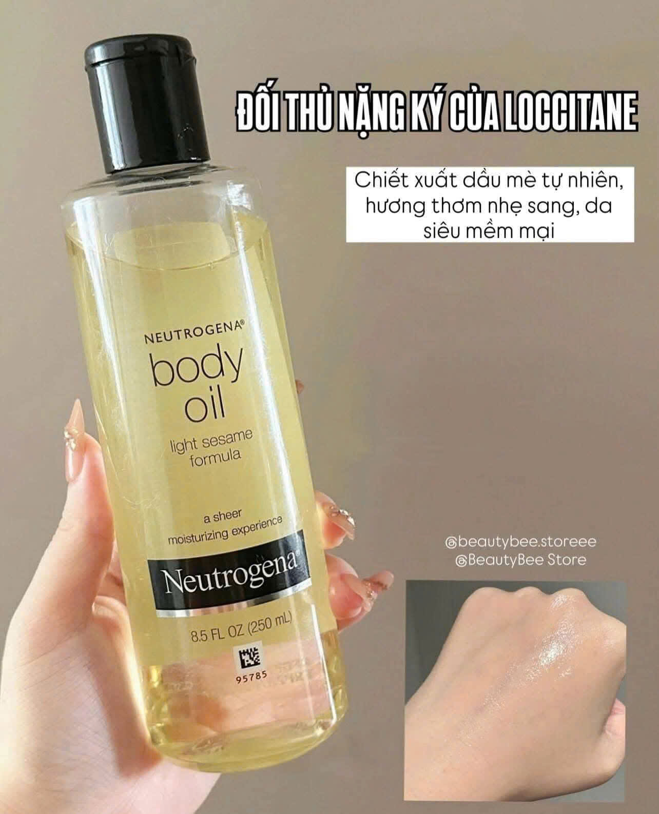 Dầu dưỡng thể Neutrogena Body Oil Light Sesame Formula