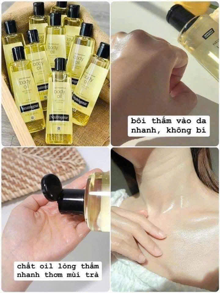 Dầu dưỡng thể Neutrogena Body Oil Light Sesame Formula