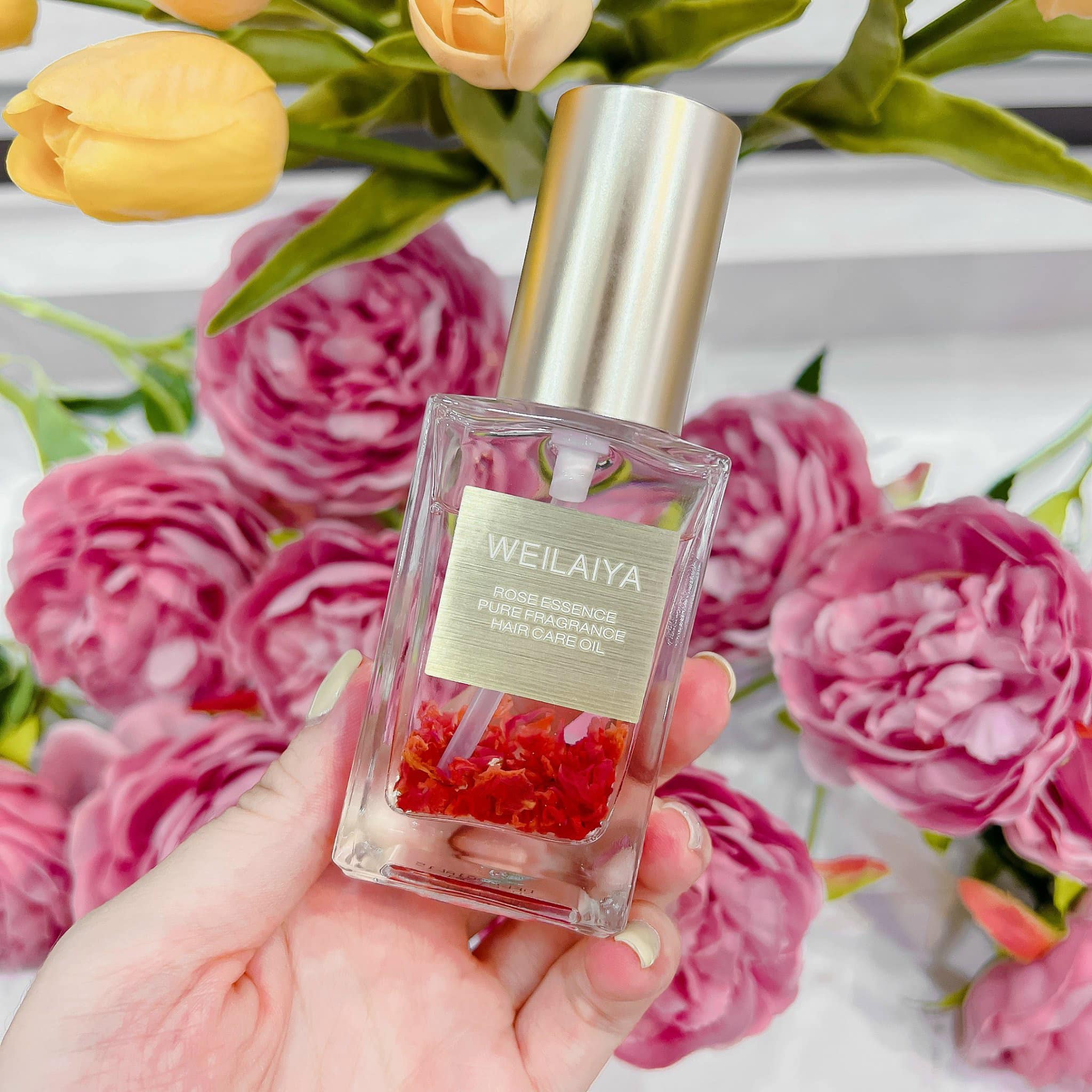 Dầu dưỡng tóc tinh chất hoa hồng hương nước hoa Weilaiya 40ml - Nước hoa tóc Weilaiya