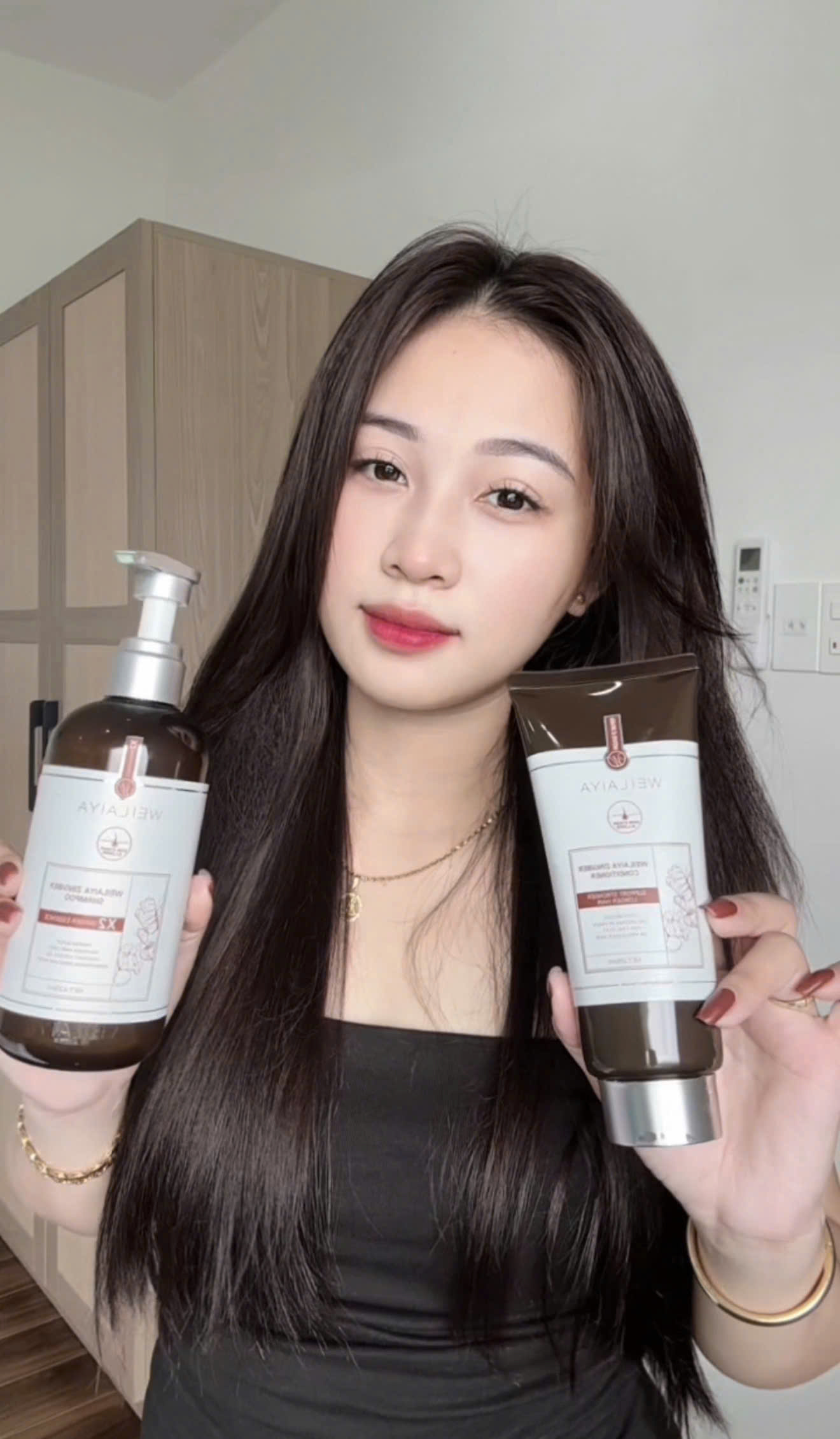 Dầu xả gừng hà thủ ô Weilaiya Luxury dành cho tóc khô