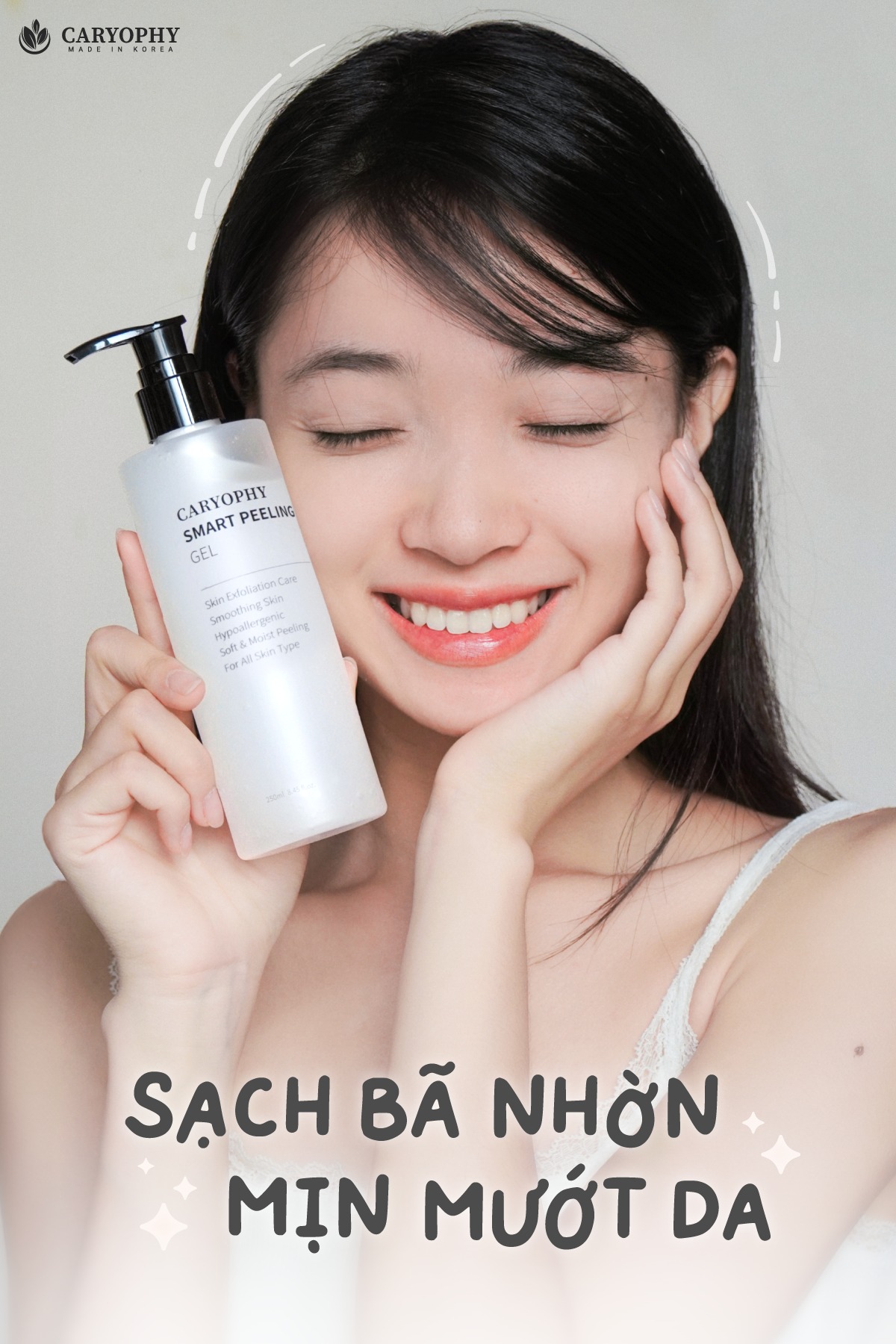 Gel Tẩy Tế Bào Chết Ngăn Ngừa Mụn Caryophy Smart Peeling 250ml