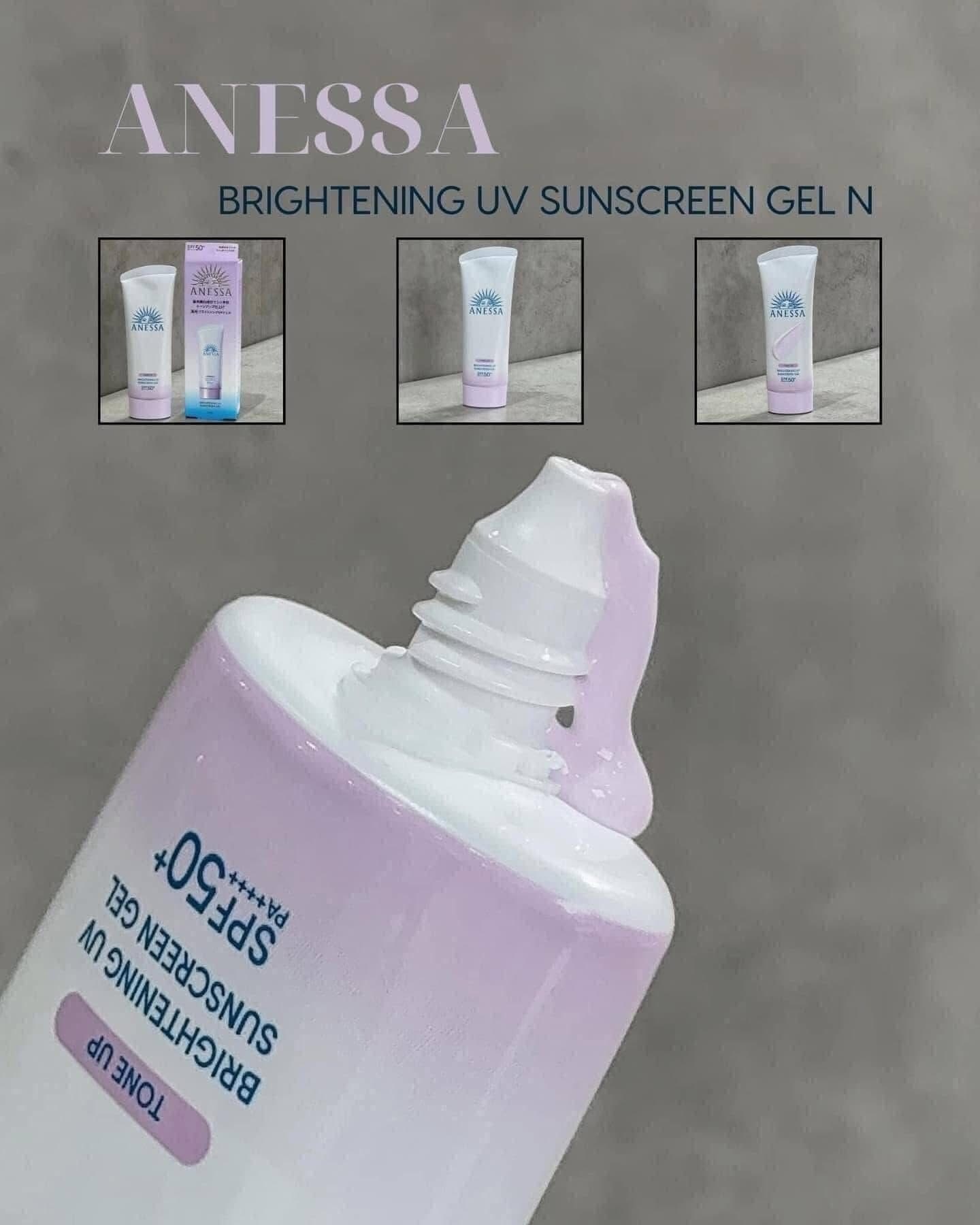 Kem chống nắng nâng tone Anessa Brightening UV Sunscreen Gel N SPF50+ PA++++ 90g