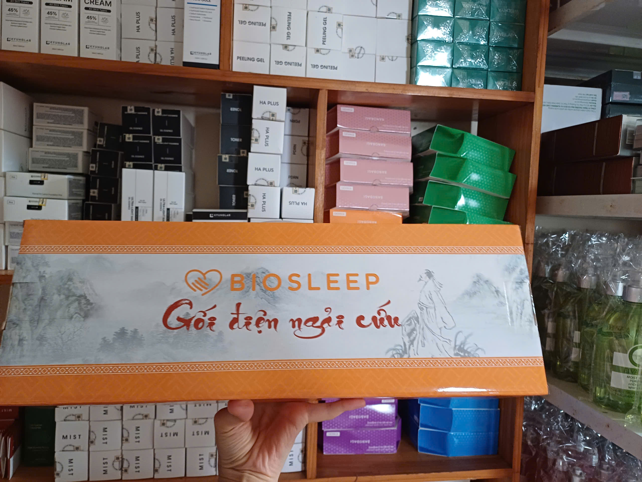 Gối điện ngải cứu BIOSLEEP – Giảm đau cổ vai gáy, ngủ ngon tự nhiên